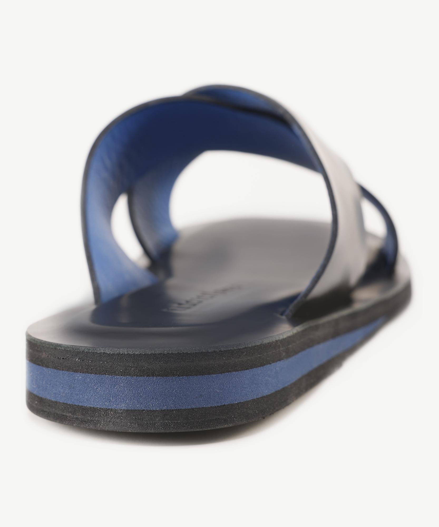 YARGICI Renkli Astarlı Deri Terlik