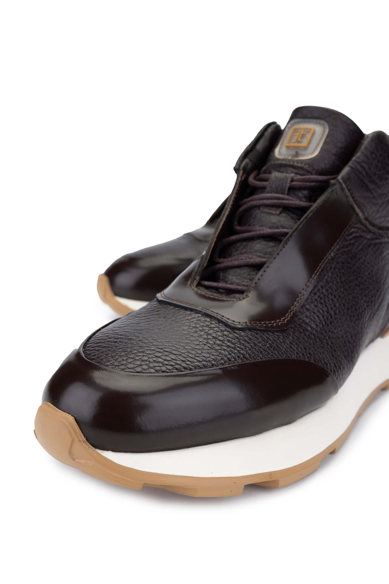 Tamer Tanca Erkek Hakiki Deri Kahverengi Bot Ayakkabı