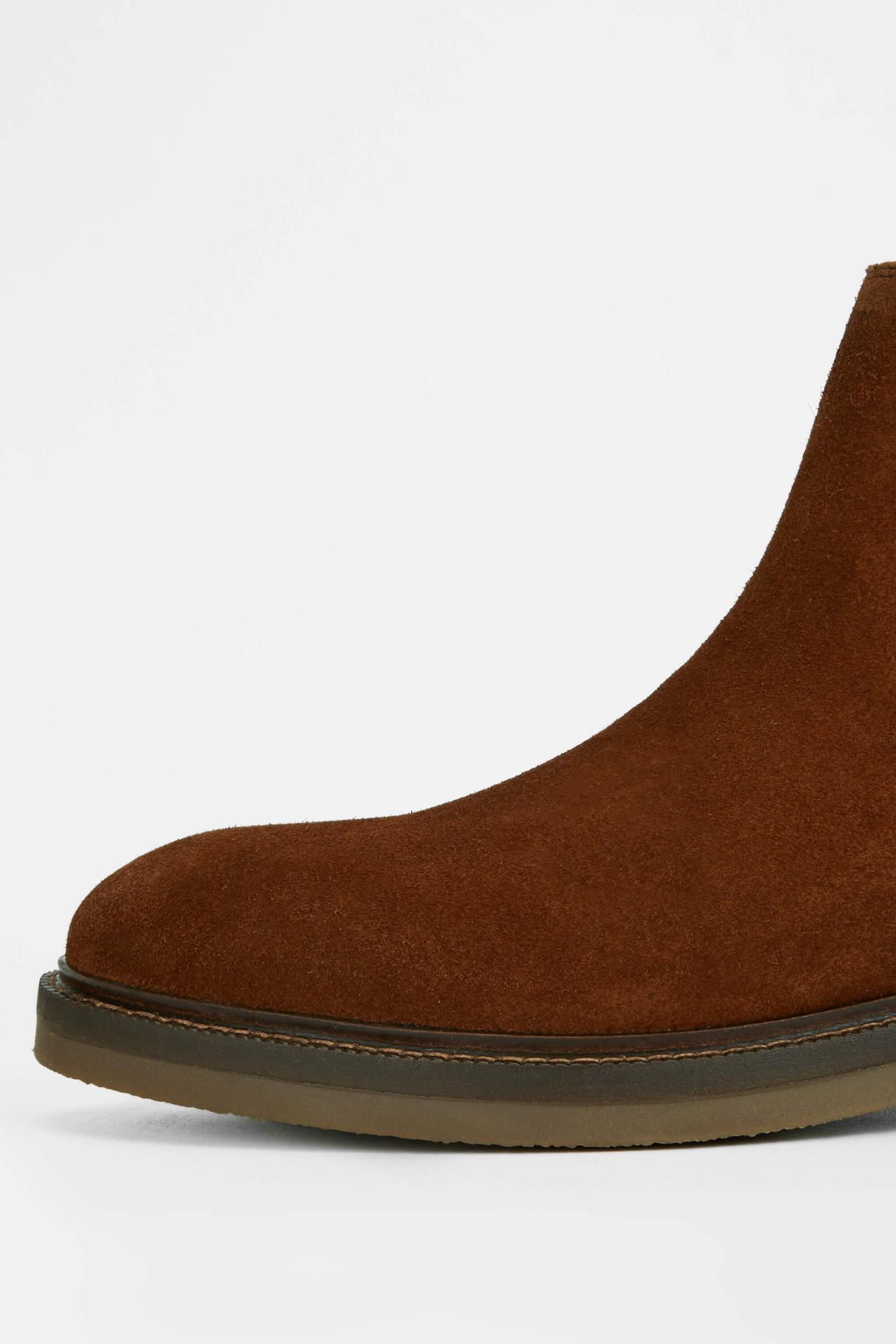 Tamer Tanca Erkek Hakiki Deri Kahverengi Süet Casual Bot