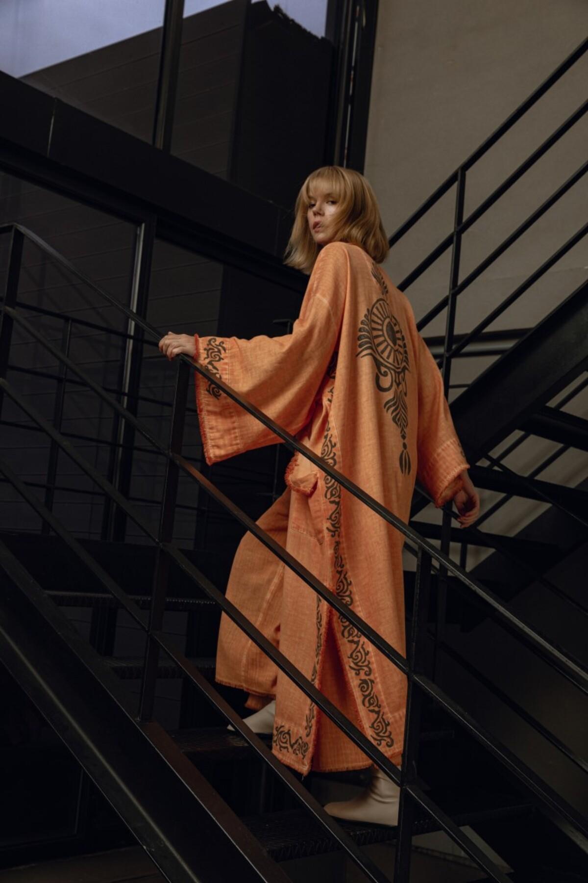 İKİKIZ Gaia Kimono Kadın Renkli