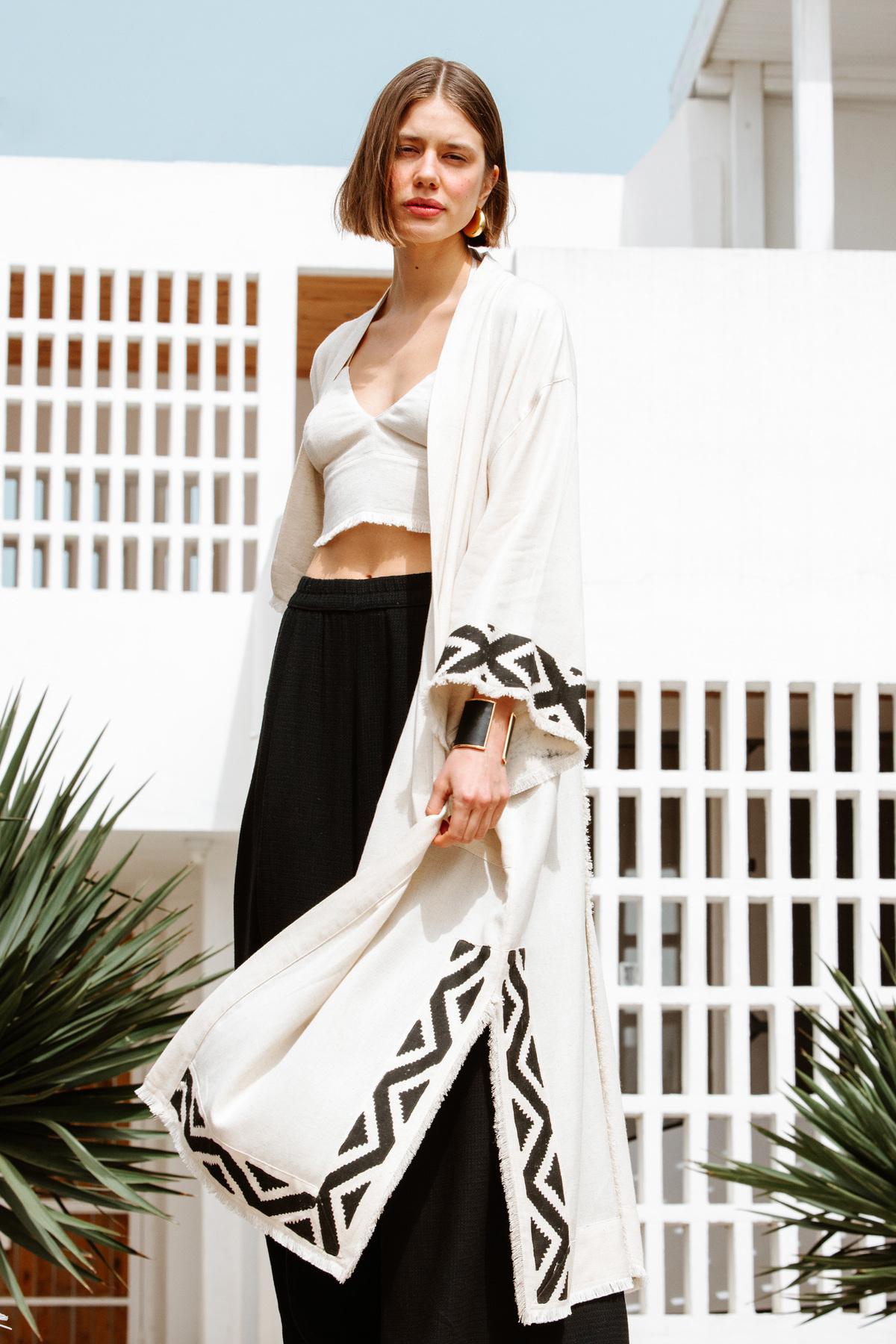 İKİKIZ Saga Kimono Kadın Renkli