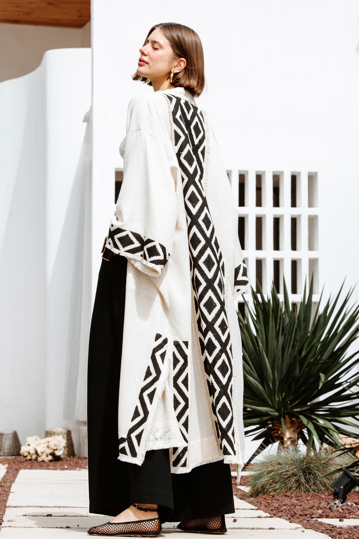 İKİKIZ Saga Kimono Kadın Renkli