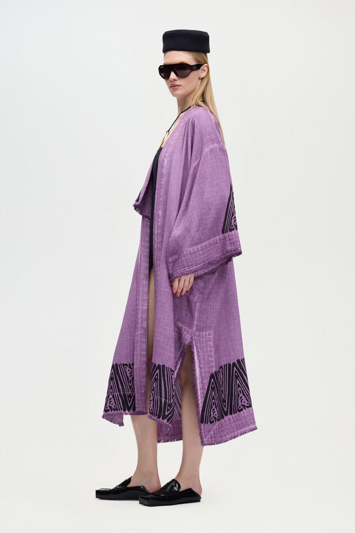 İKİKIZ Crown Kimono Kadın Renkli