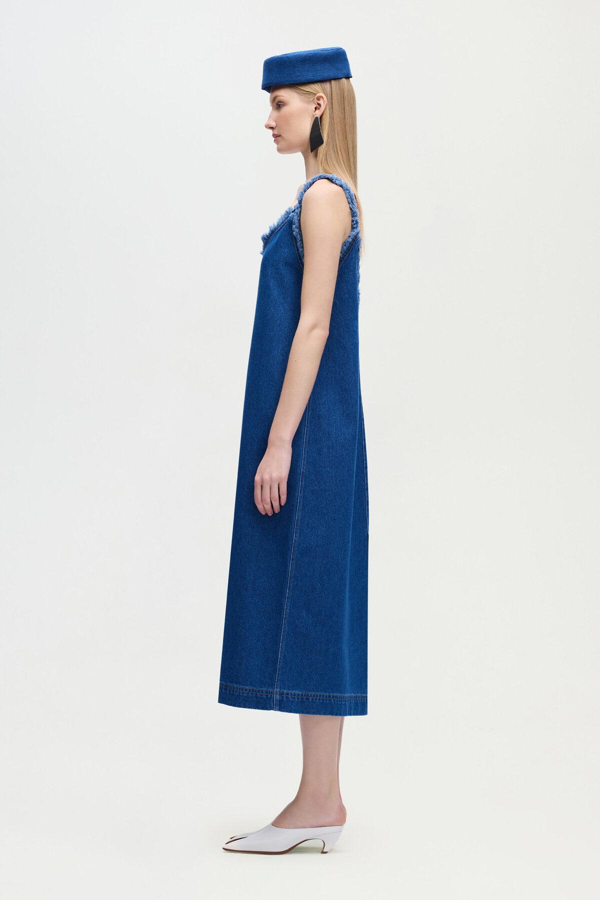 İKİKIZ Denim Elbise Kadın Renkli