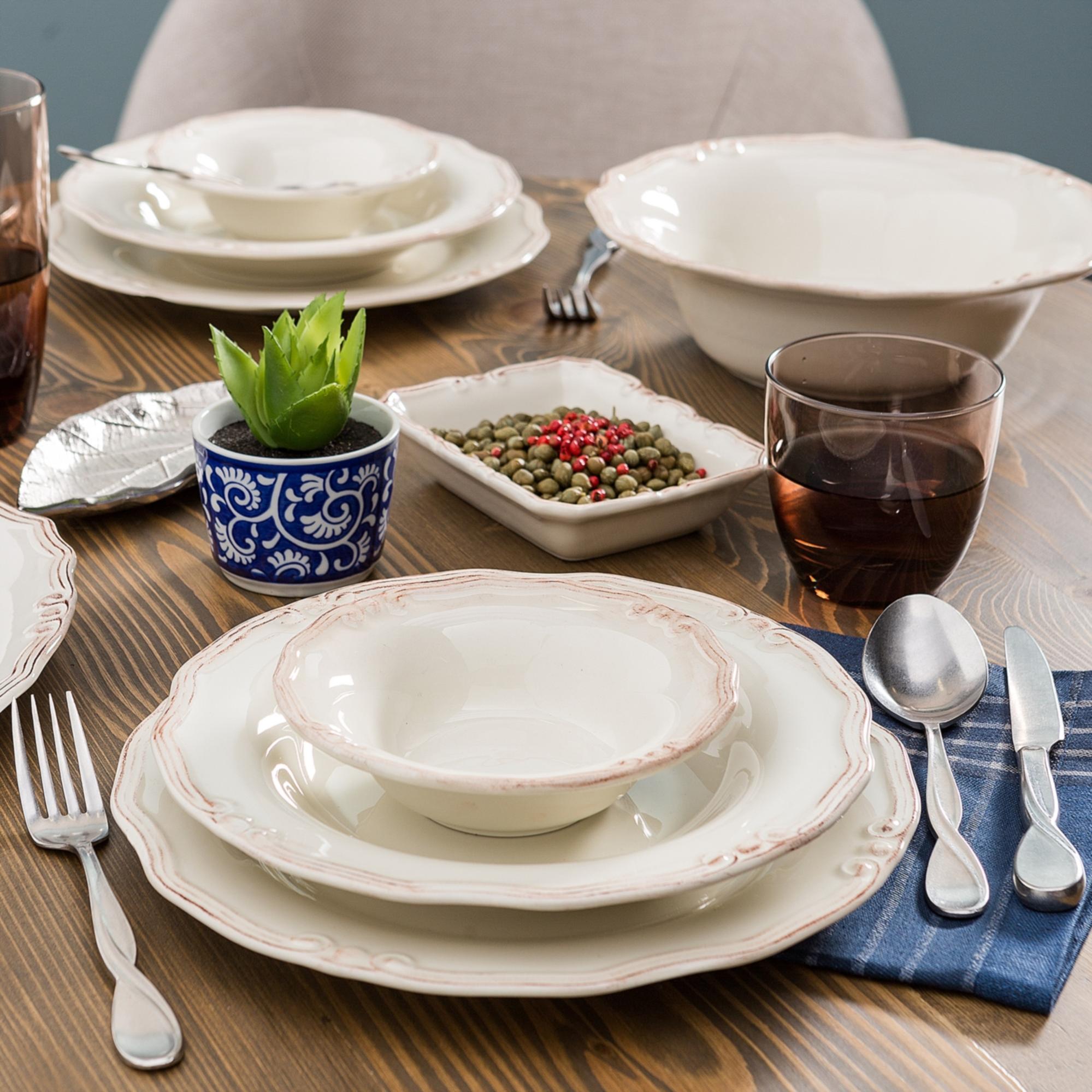 EKRU 6 LI PASTA TABAĞI SETİ -20CM