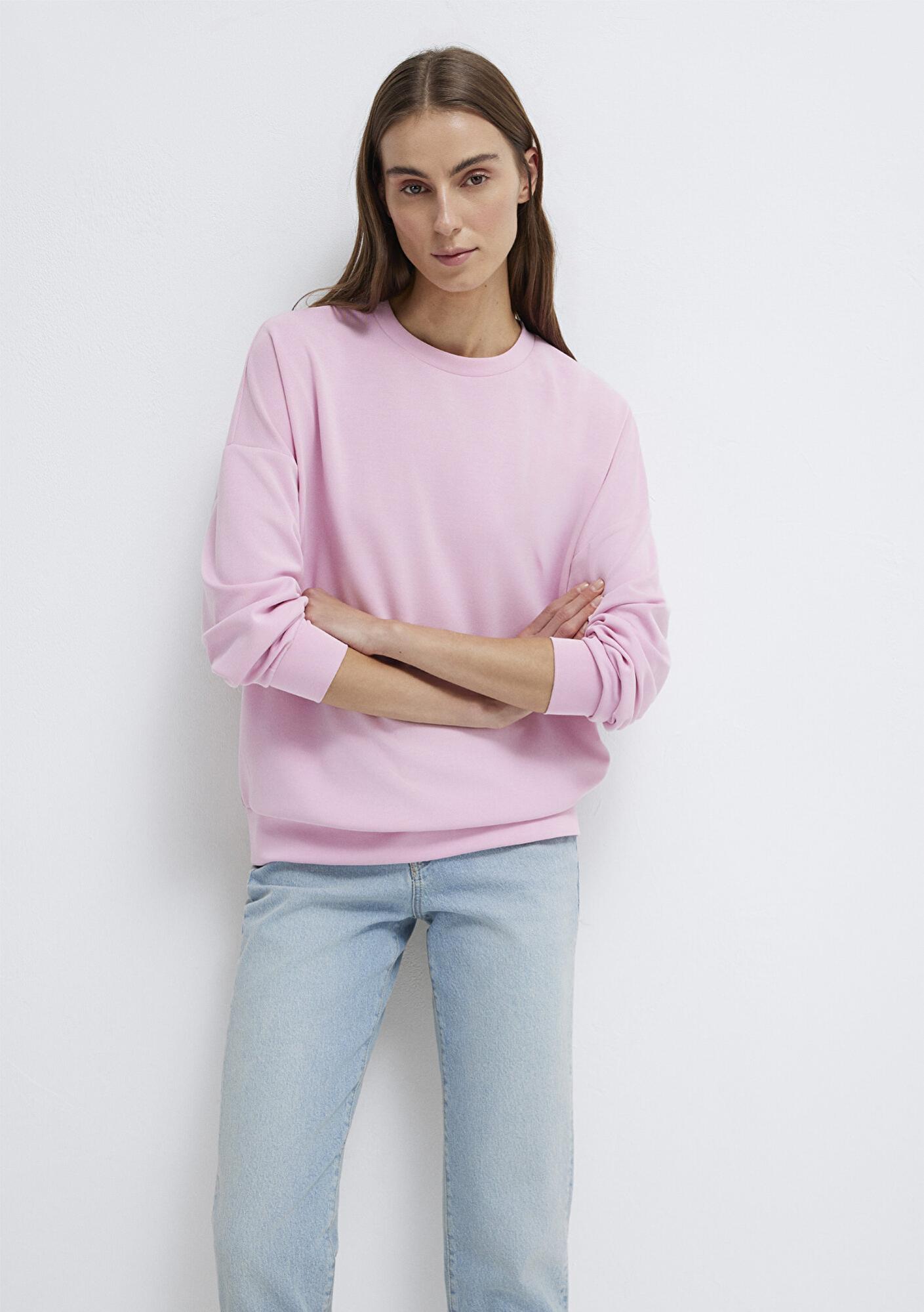 Mavi Lux Touch (TENCEL™) Model Pembe Sweatshirt 168837-71117