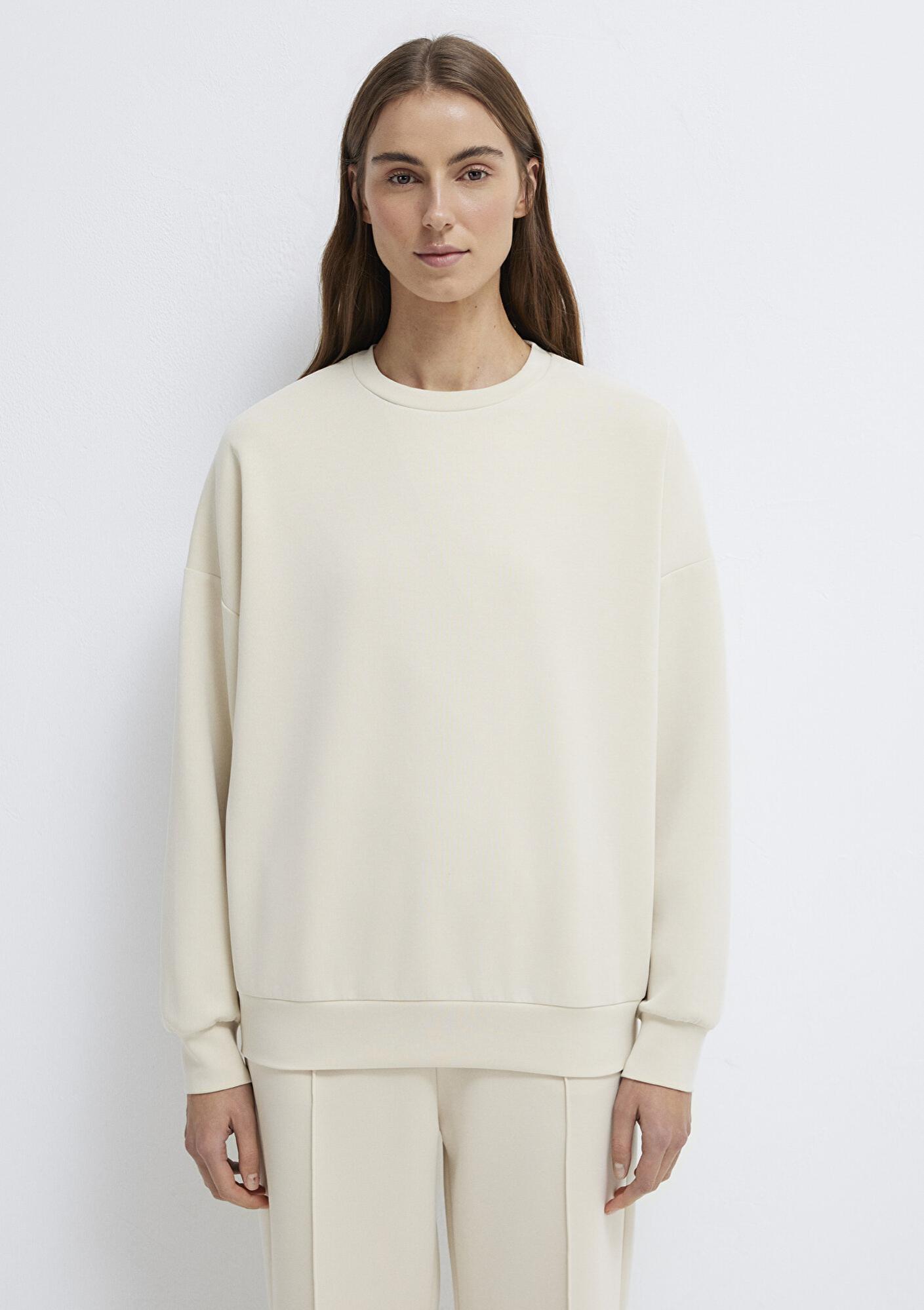 Mavi Lux Touch (TENCEL™) Modal Ekru Sweatshirt 168837-70065