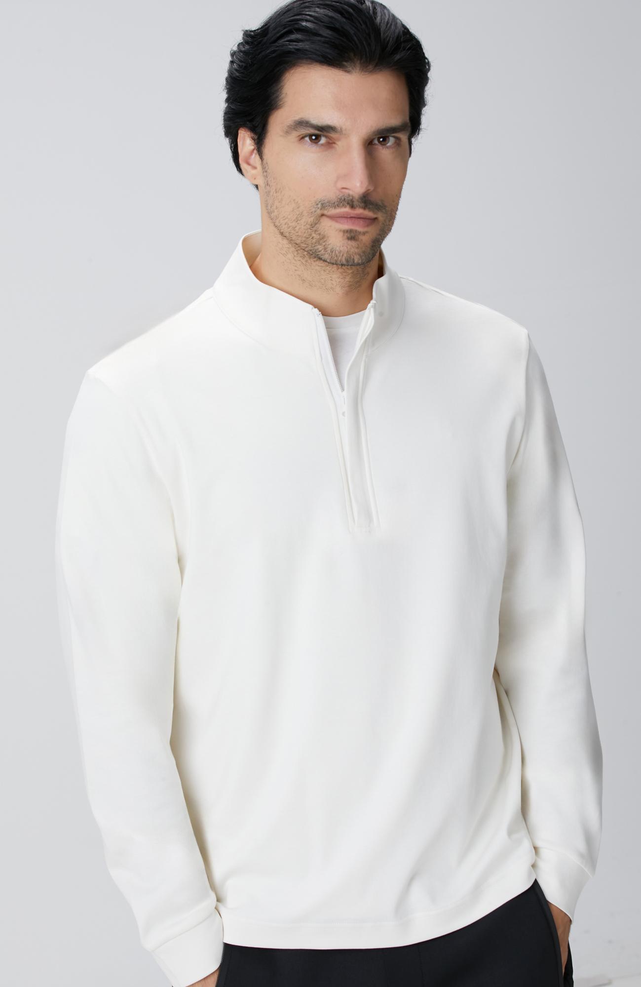 Network Erkek Kırık Beyaz Uzun Kollu T-shirt