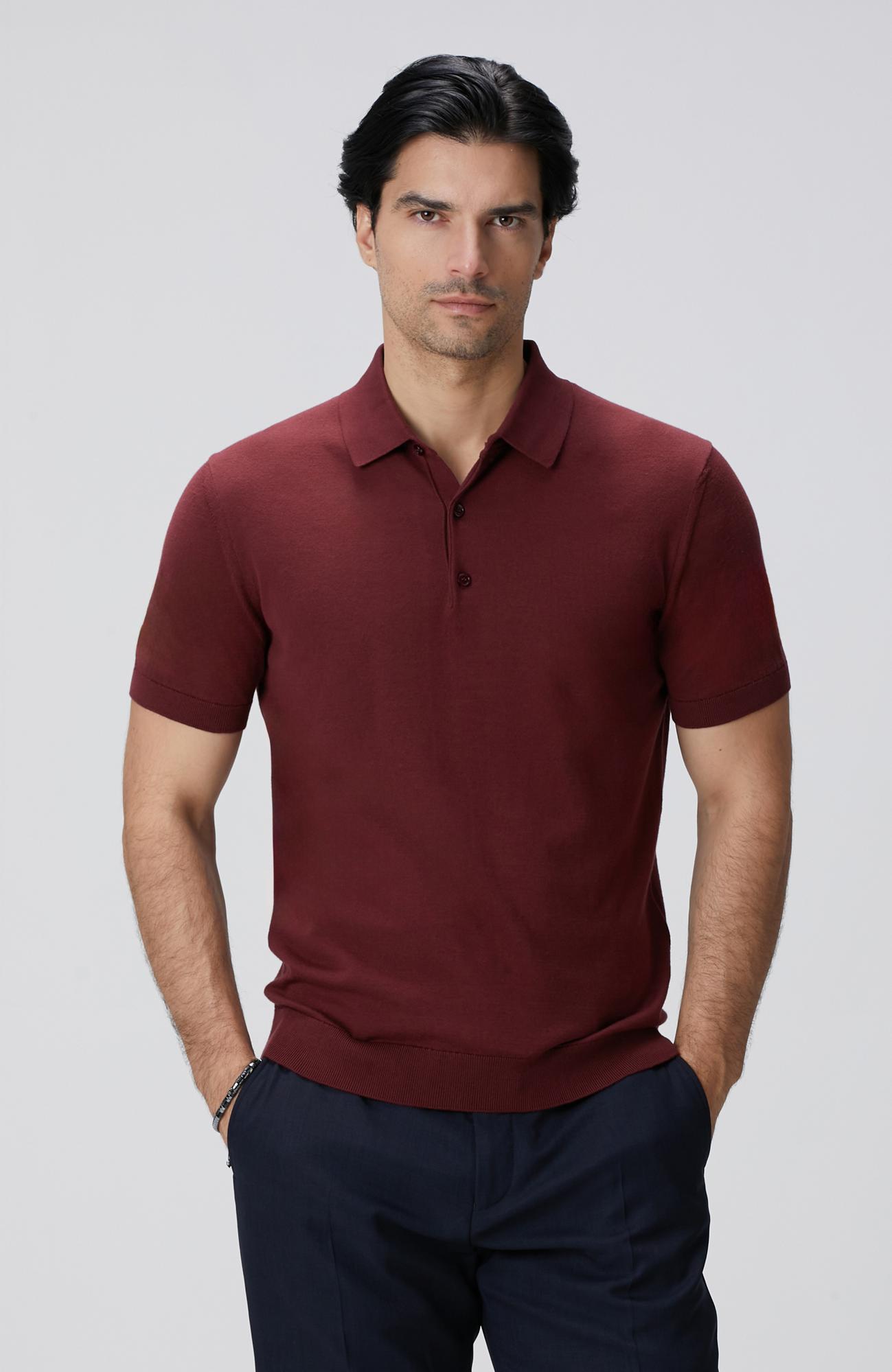 Network Erkek Bordo Basic Triko Kazak