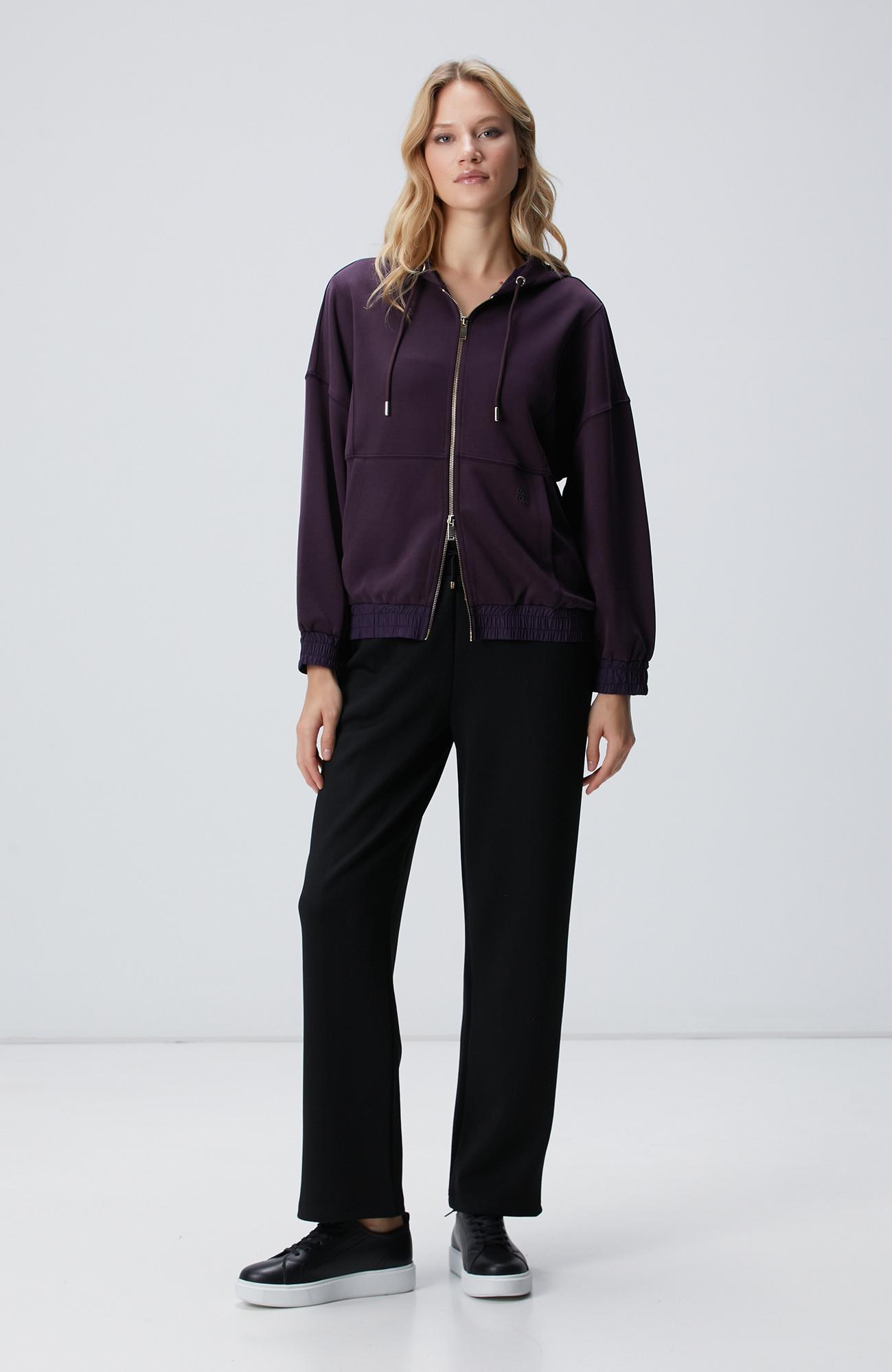 Network Kadın Mor Modal Karışımlı Sweatshirt