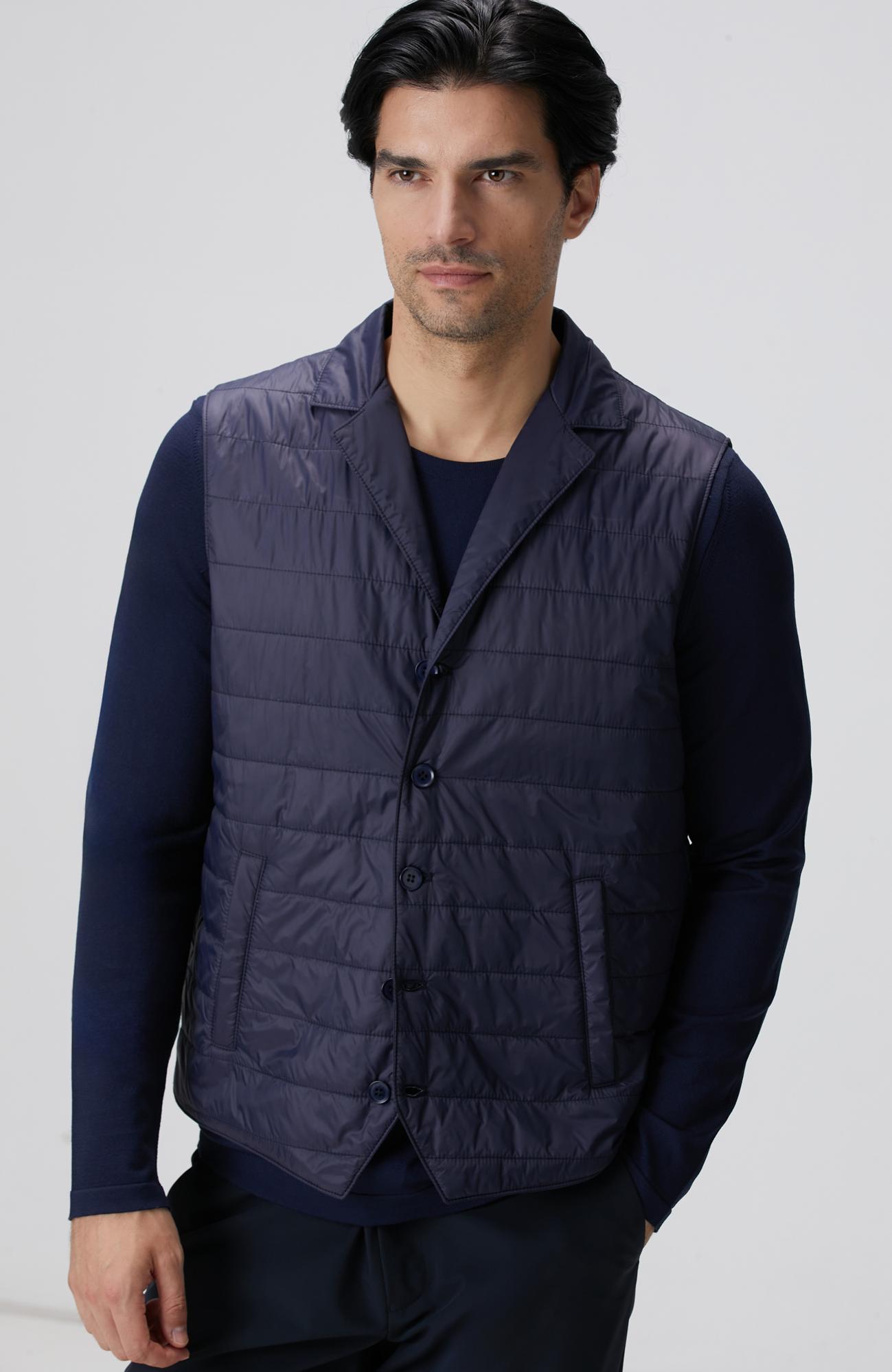 Network Erkek Lacivert Puffer Casual Yelek