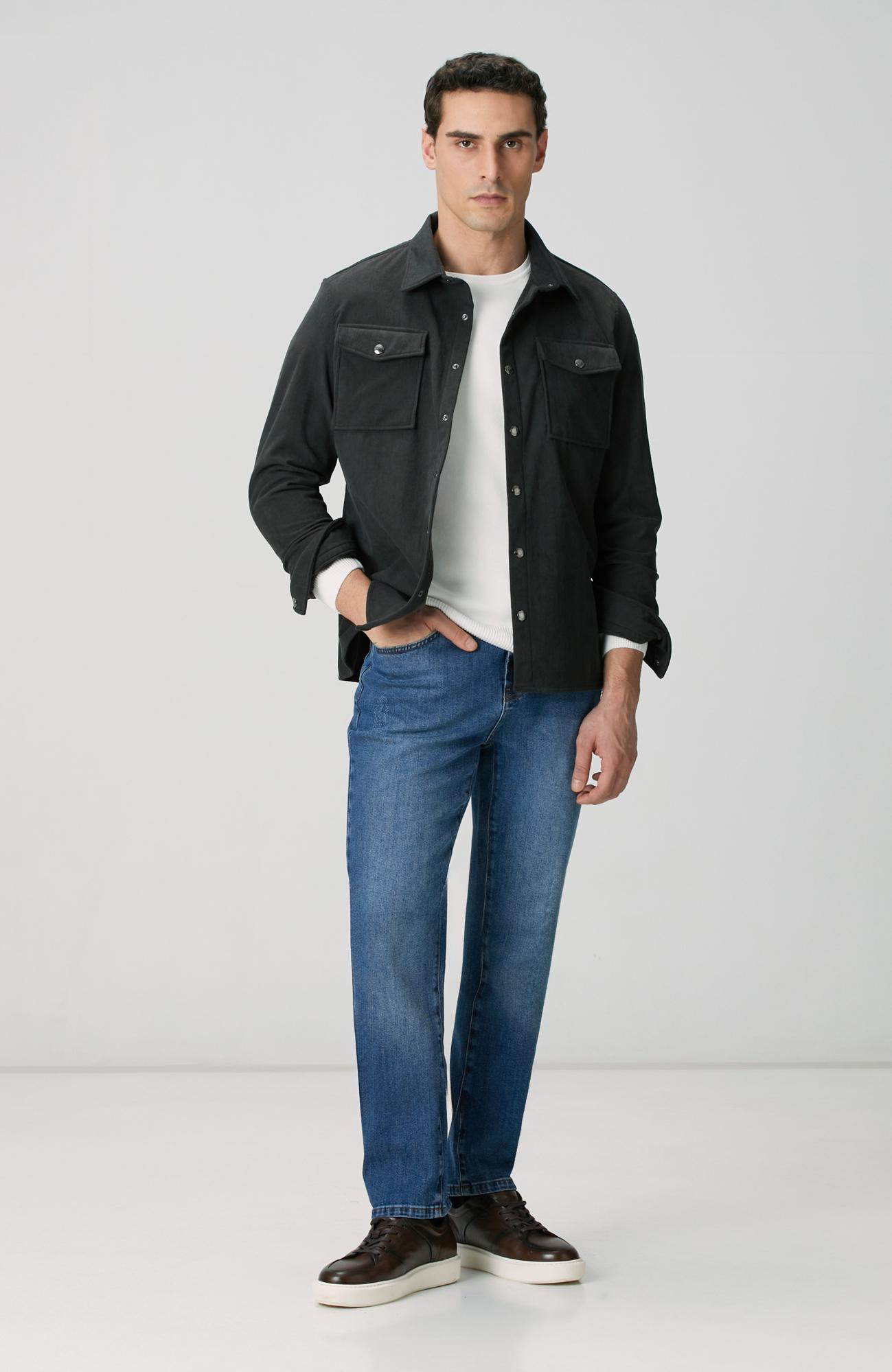 Network Erkek Antrasit Dış Gömlek