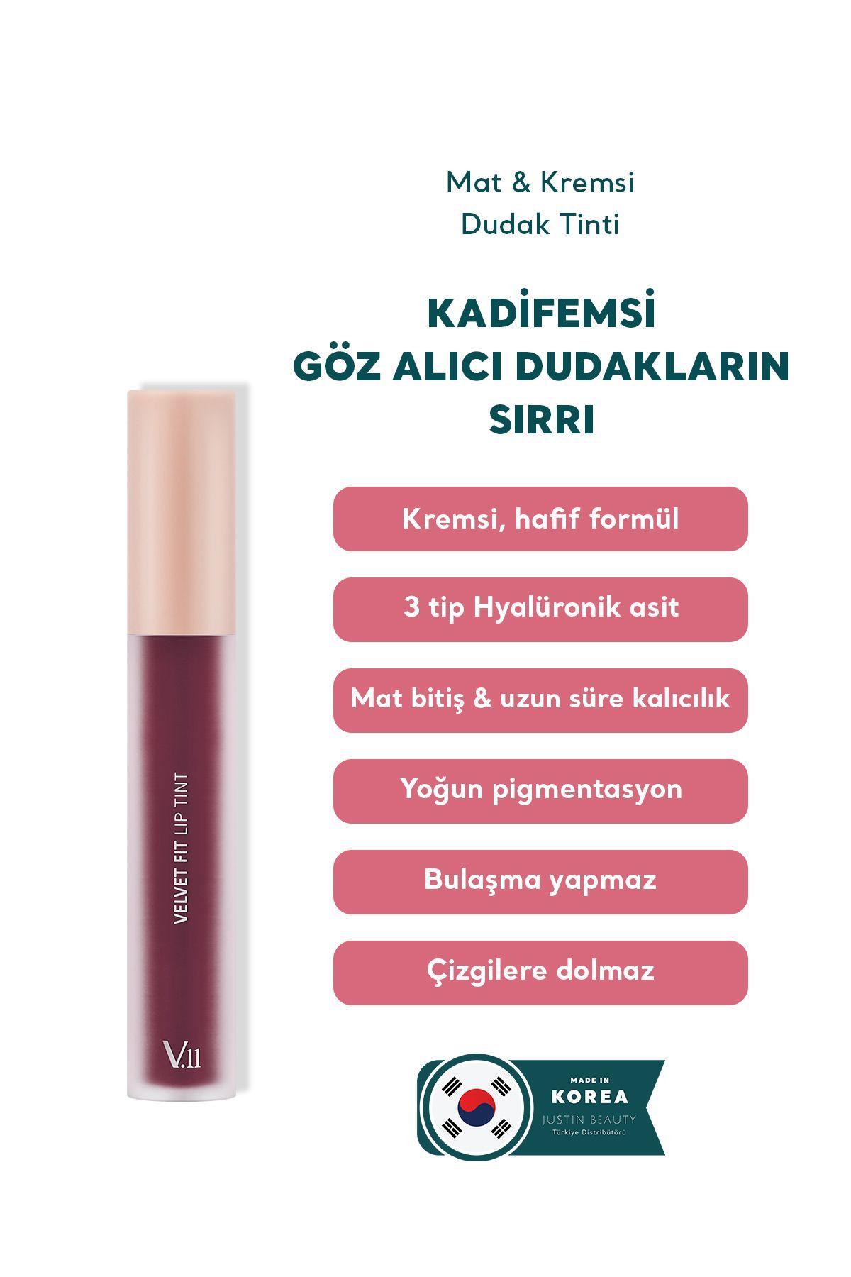Village 11 Factory Velvet Fit Lip Tint Mood Violet 4.7g - Mat & Kremsi Dudak Tinti