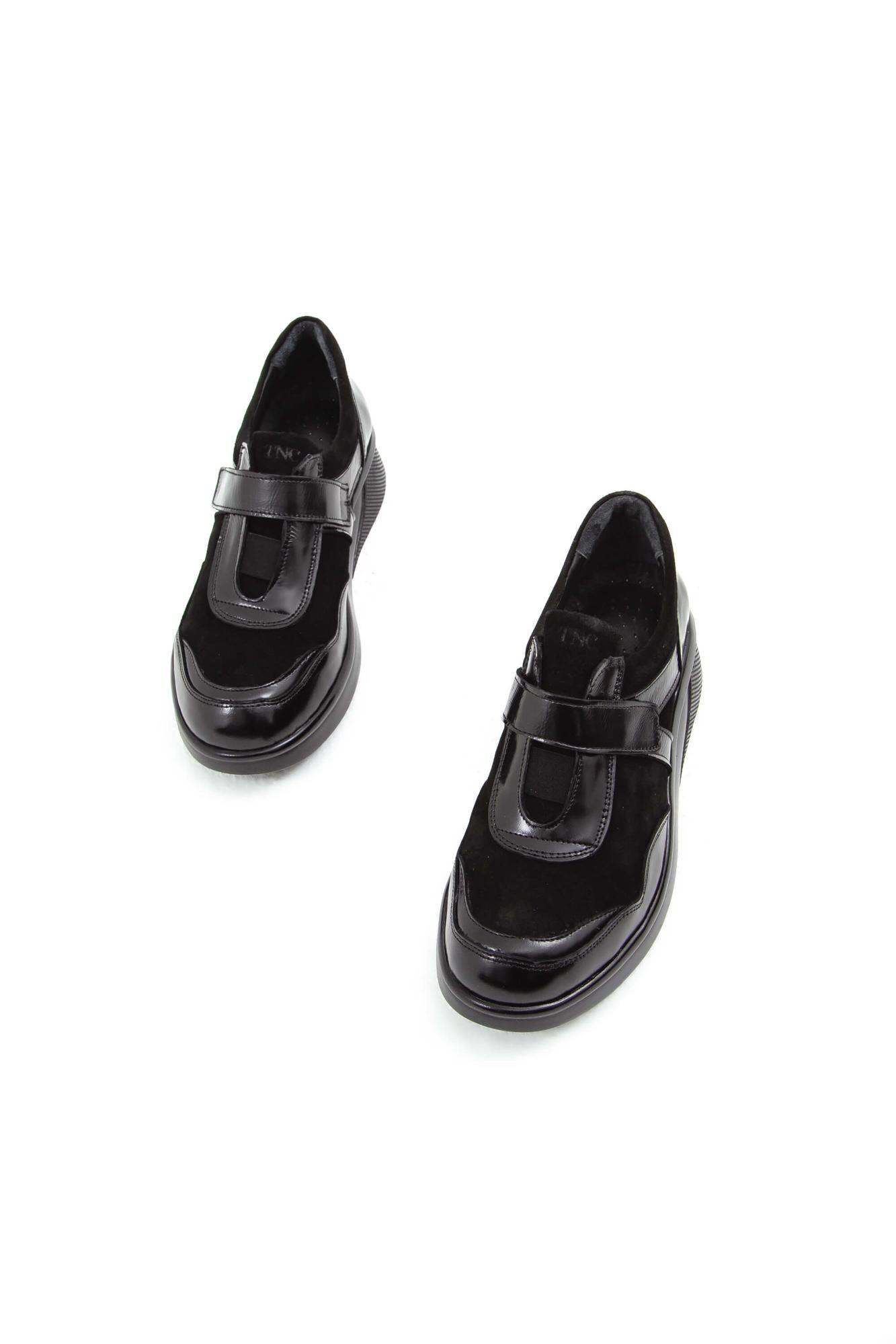 Tamer Tanca Kadın Hakiki Deri Siyah Comfort Ayakkabı