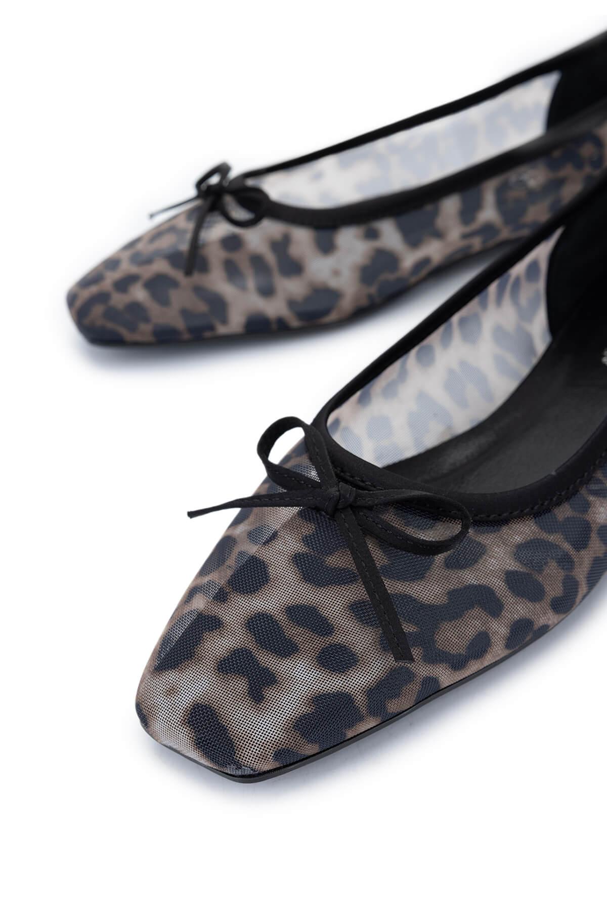 Tamer Tanca Kadın Deri & Tekstil Siyah Babet Ayakkabı