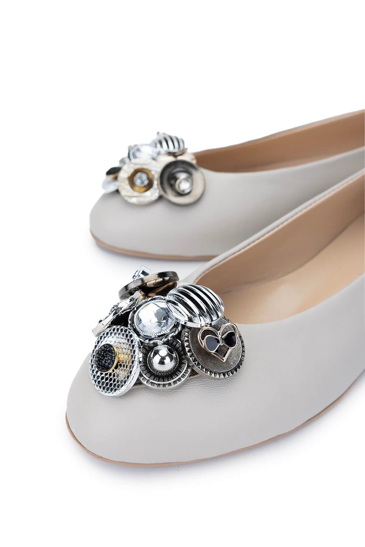 Tamer Tanca Kadın Hakiki Deri Vizon Babet Ayakkabı