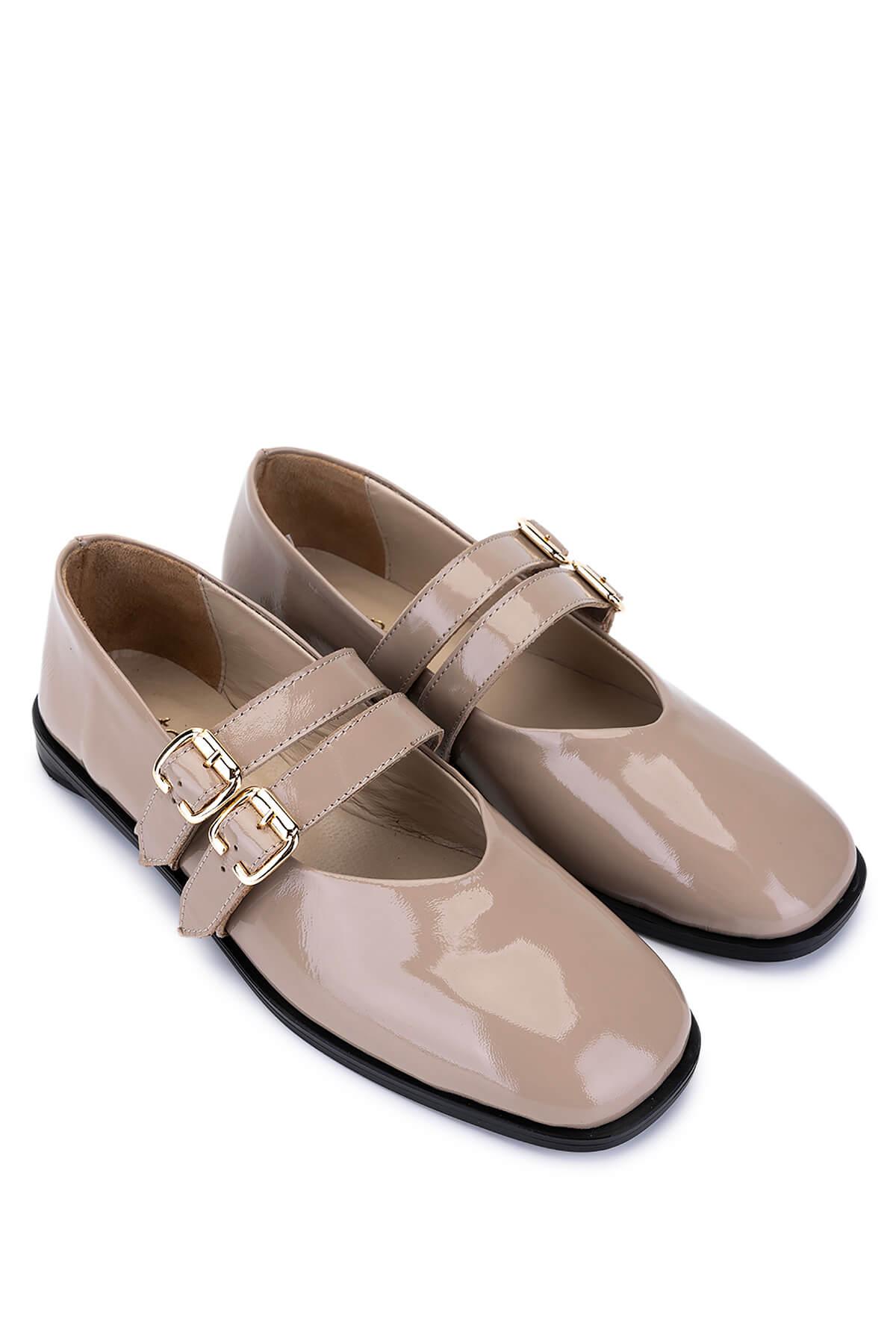 Tamer Tanca Kadın Hakiki Deri Vizon Rugan Babet Ayakkabı