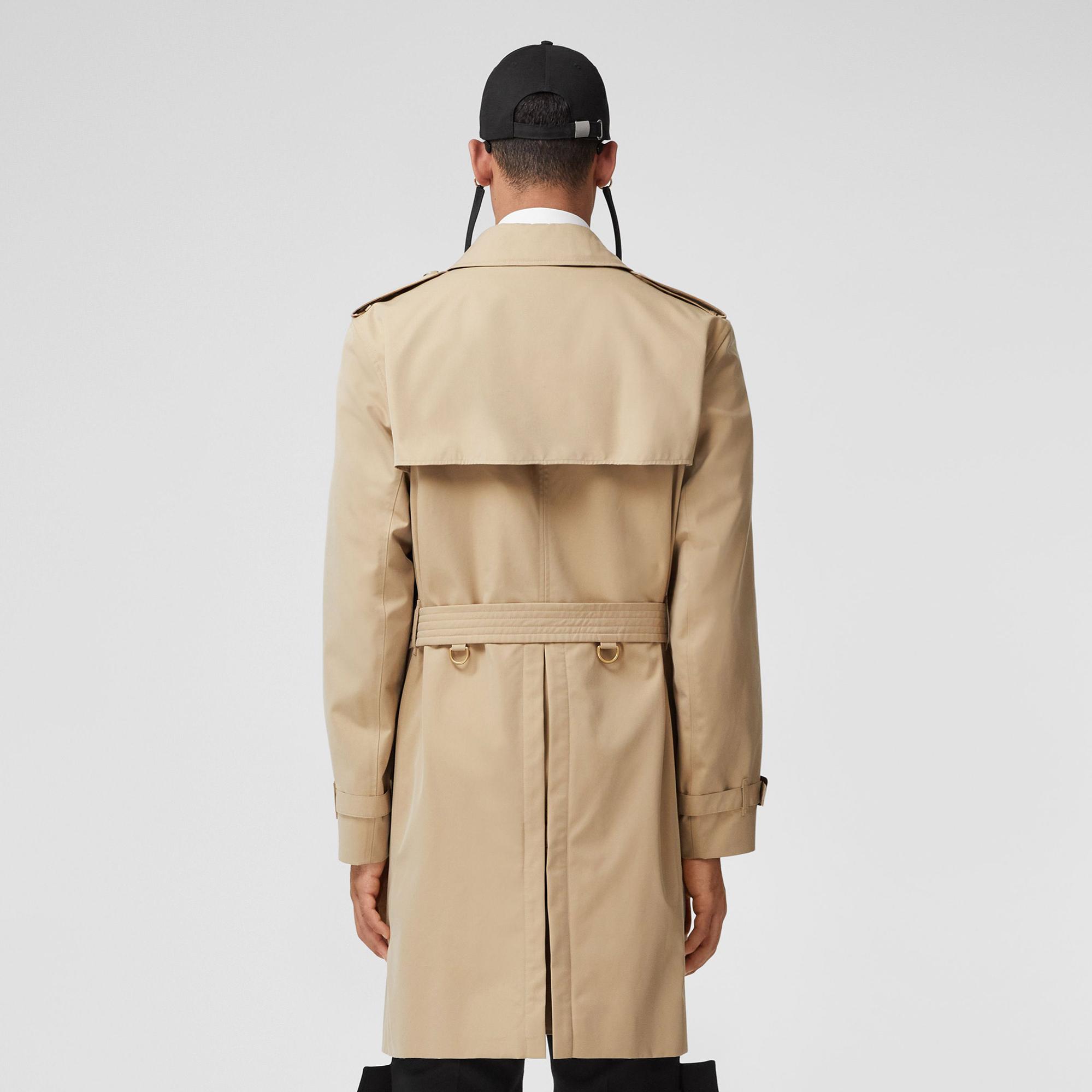 Burberry The Mid-Length Kensington Heritage Erkek Bej Trençkot