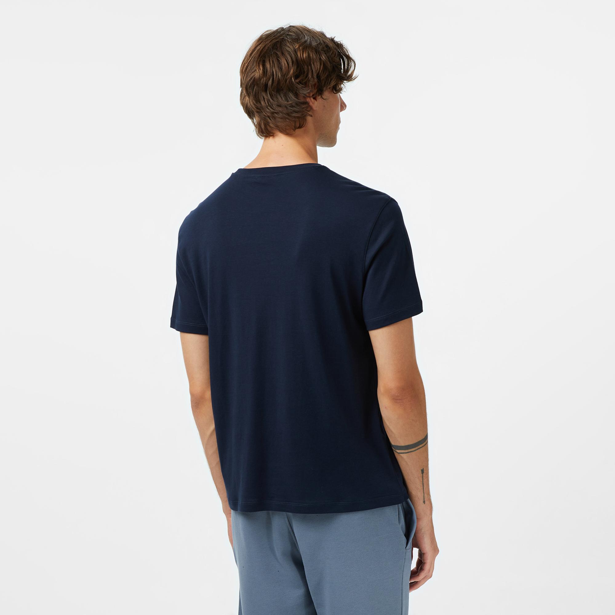 Calvin Klein Supima Chest Erkek Lacivert T-Shirt