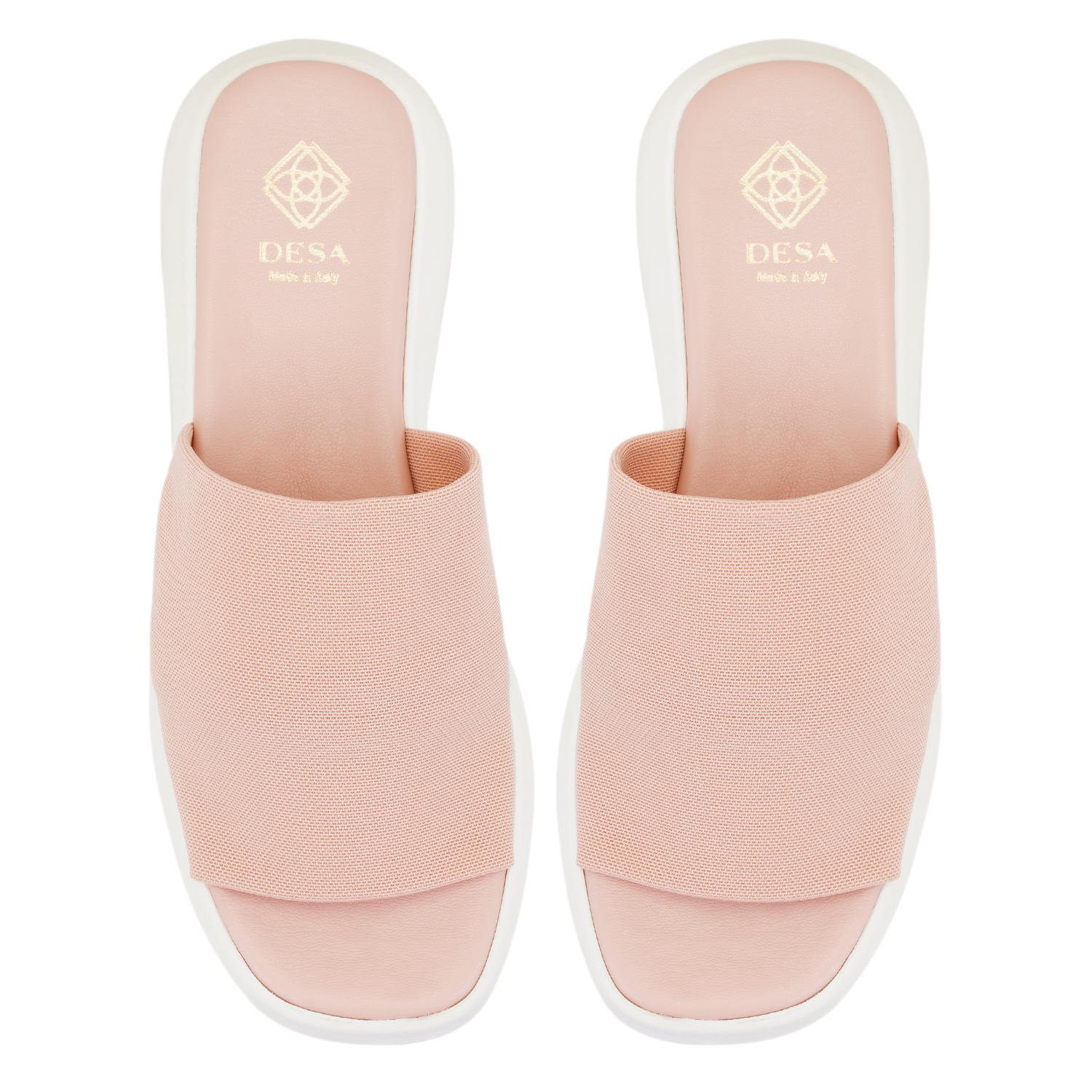 Kadın Pembe Platform Tabanlı Terlik