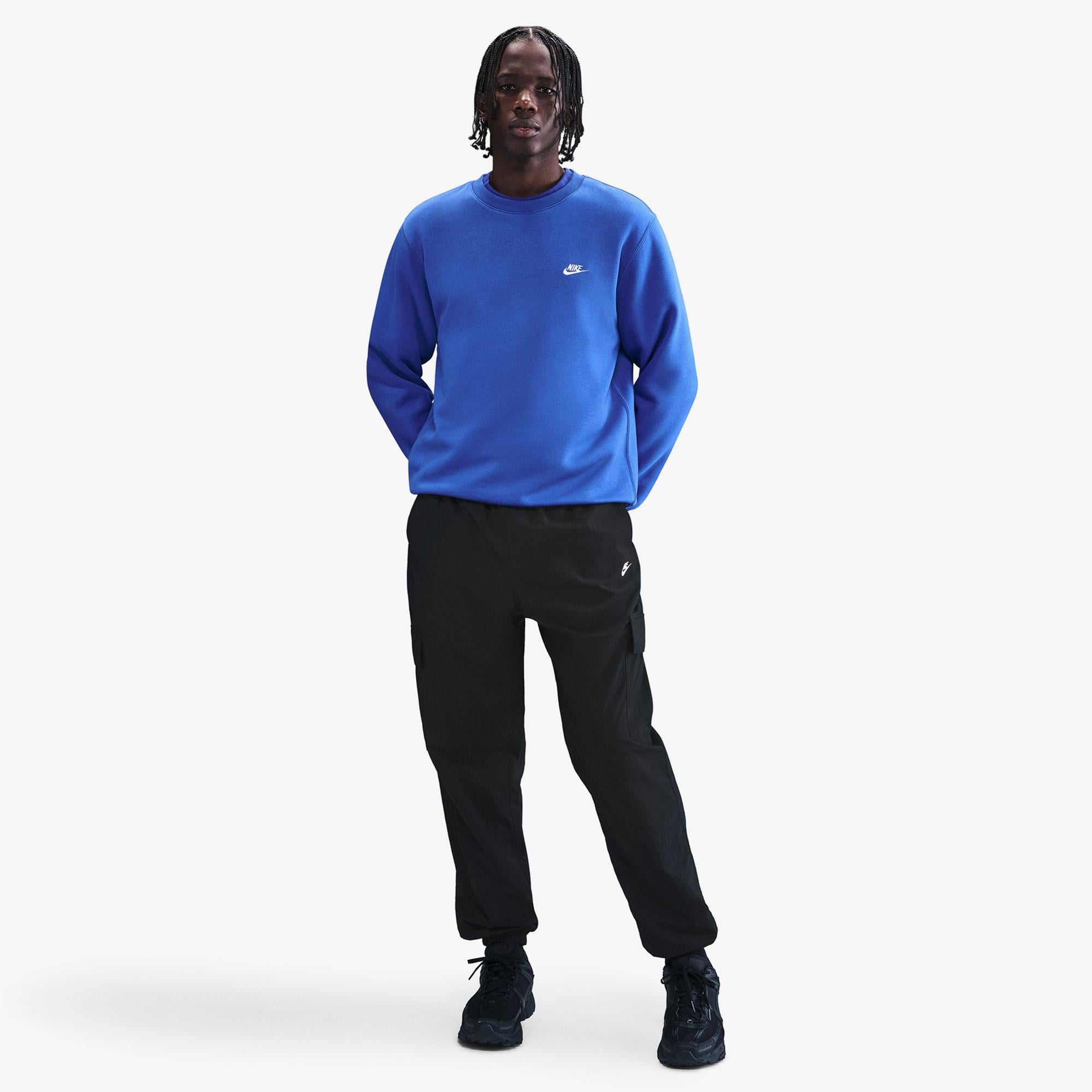 Nike Club Woven Cargo Erkek Siyah Eşofman Altı