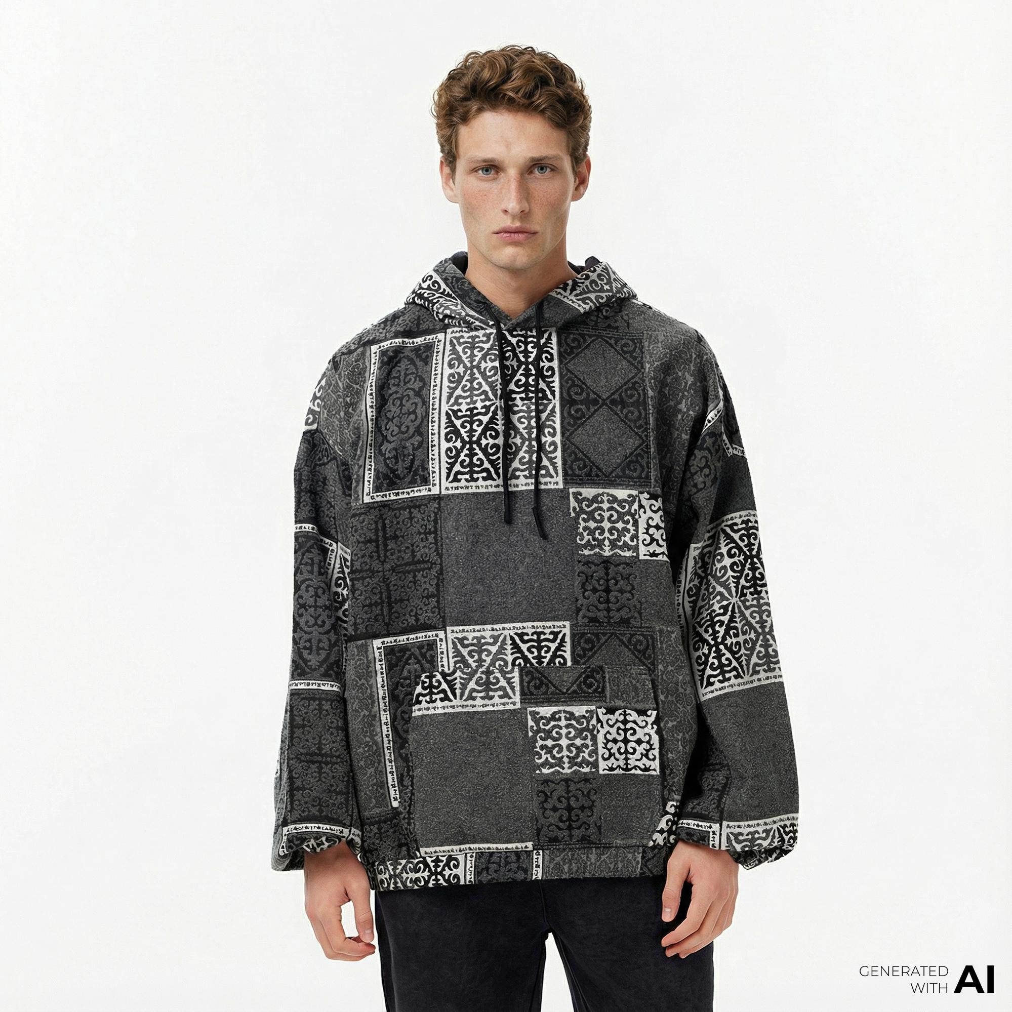 Les Benjamins 029 Erkek Renkli Sweatshirt