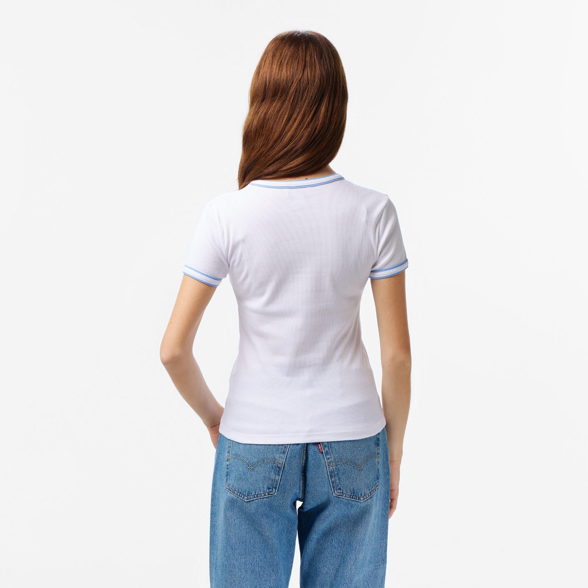 Calvin Klein Kadın Beyaz T-Shirt