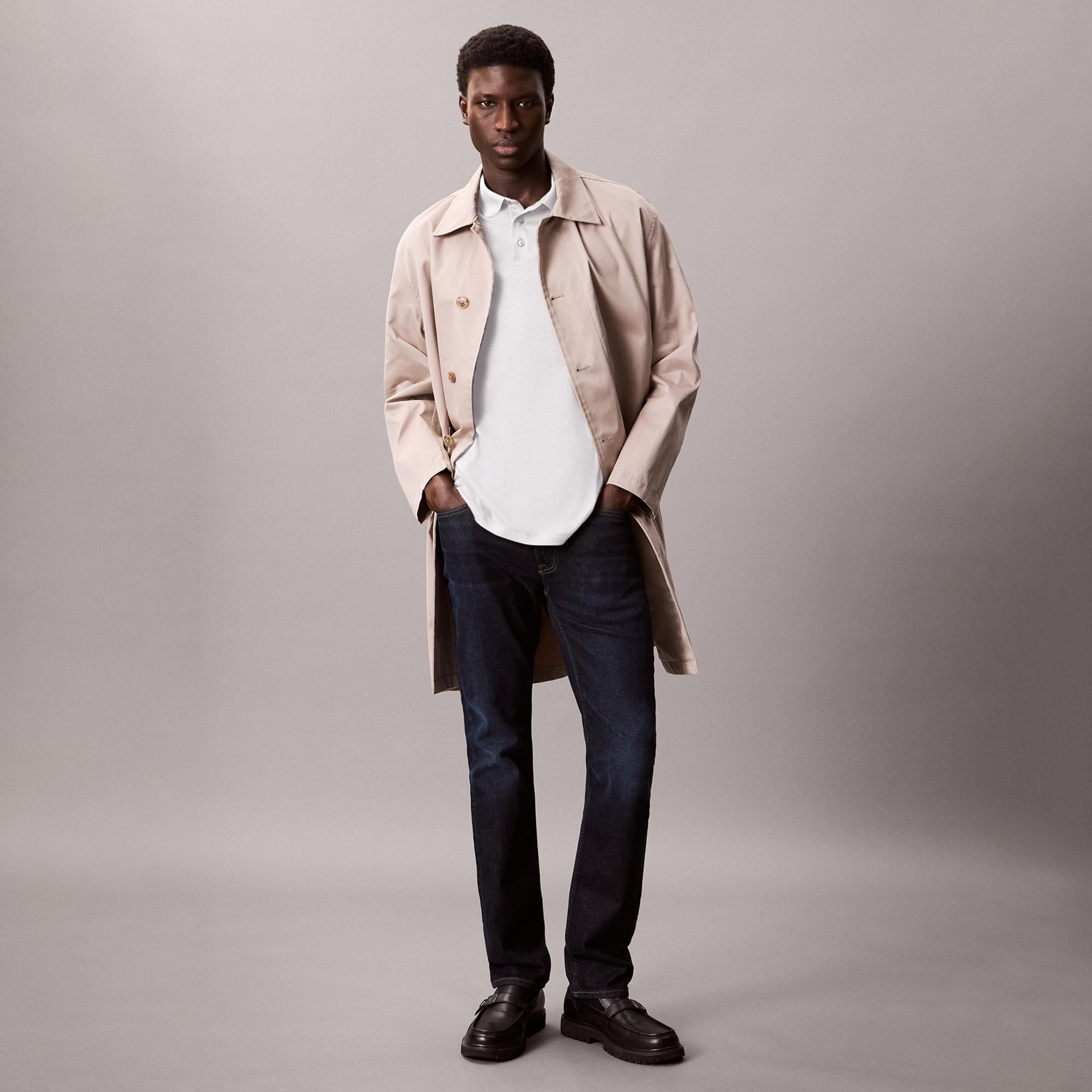 Calvin Klein Supima Erkek Beyaz Polo