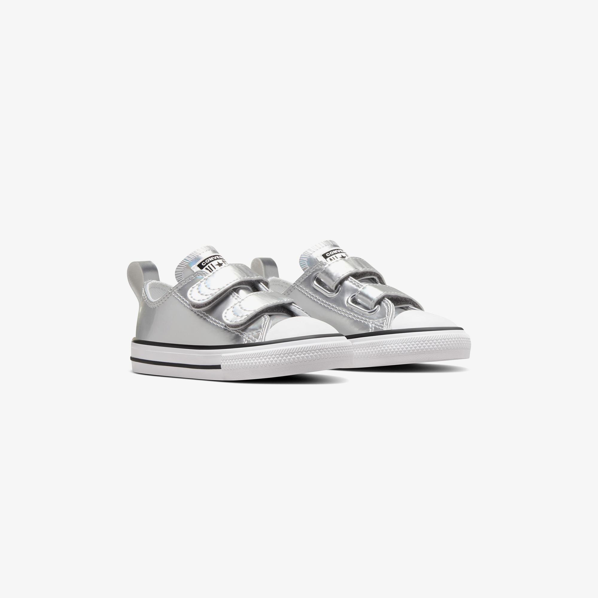 Converse Chuck Taylor All Star 2V Metallic Çocuk Gri Sneaker