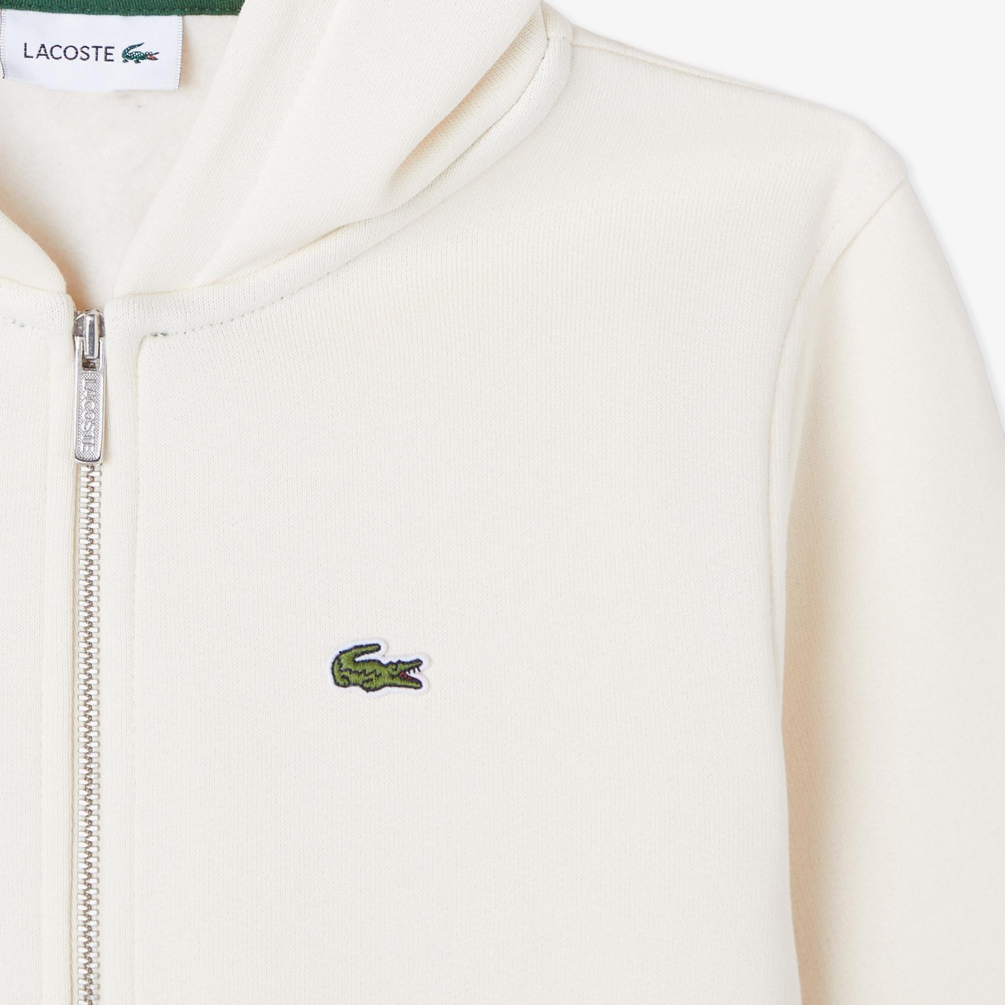 Lacoste Çocuk Kapüşonlu Krem Sweatshirt