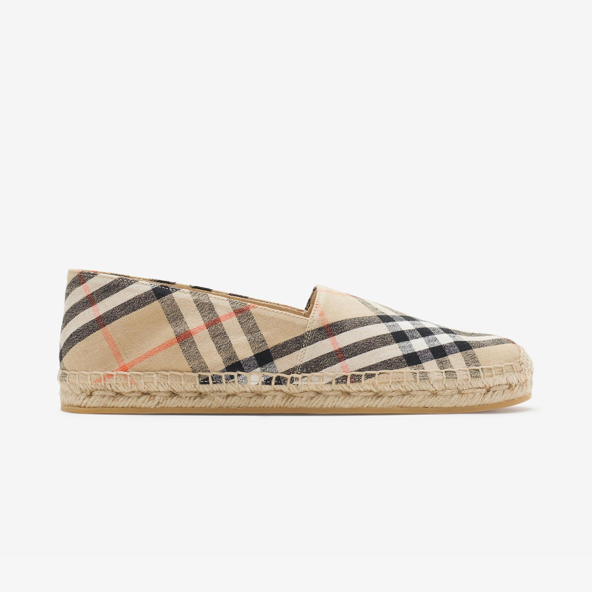 Burberry Mews Kadın Bej Espadril
