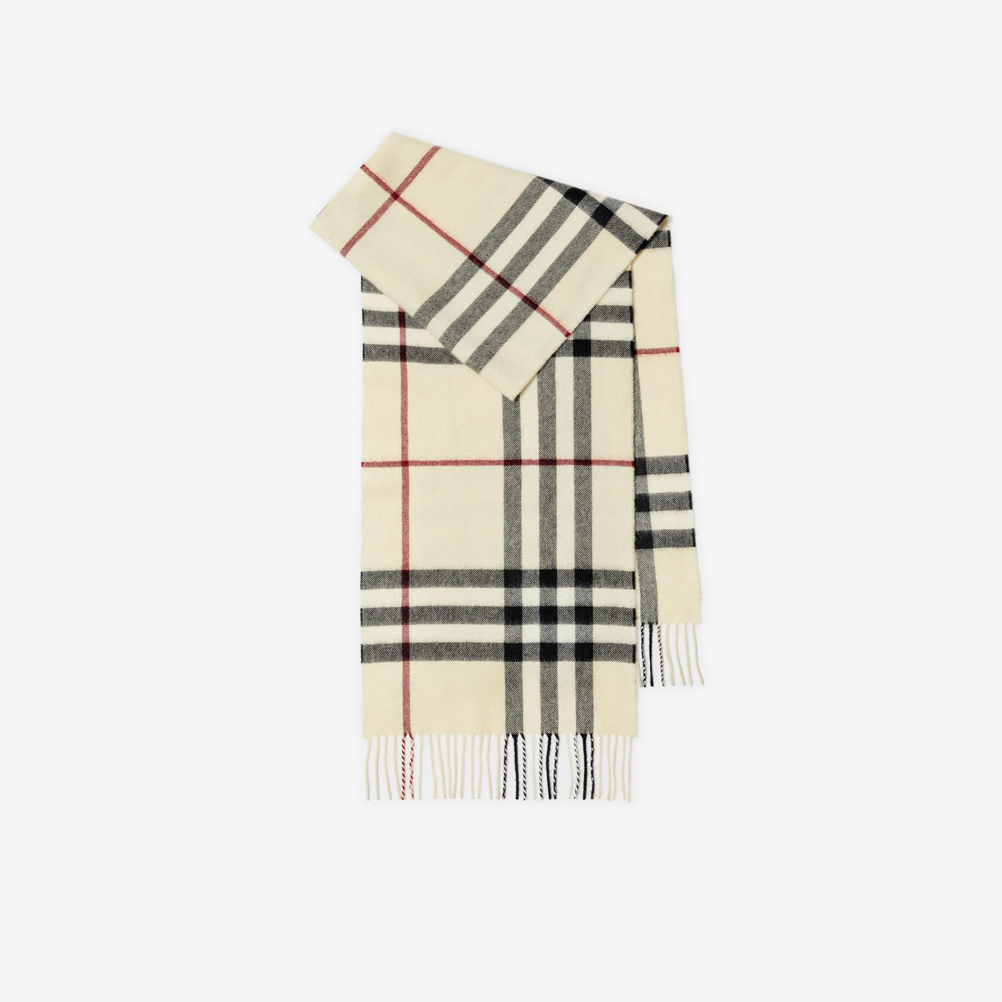 Burberry Giant Cashmere Kadın Krem Atkı
