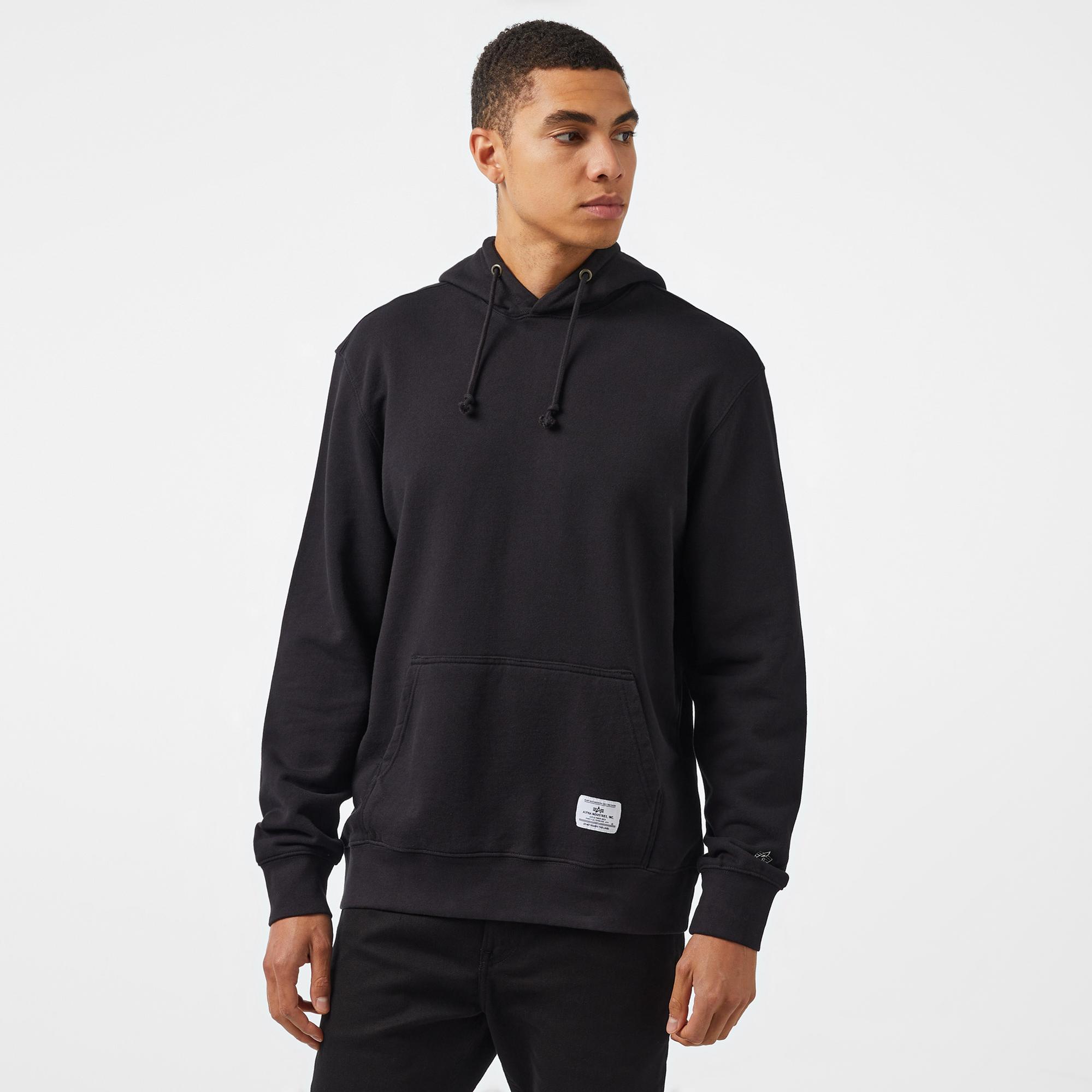 Alpha Industries Essential French Terry Unisex Siyah Sweatshirt