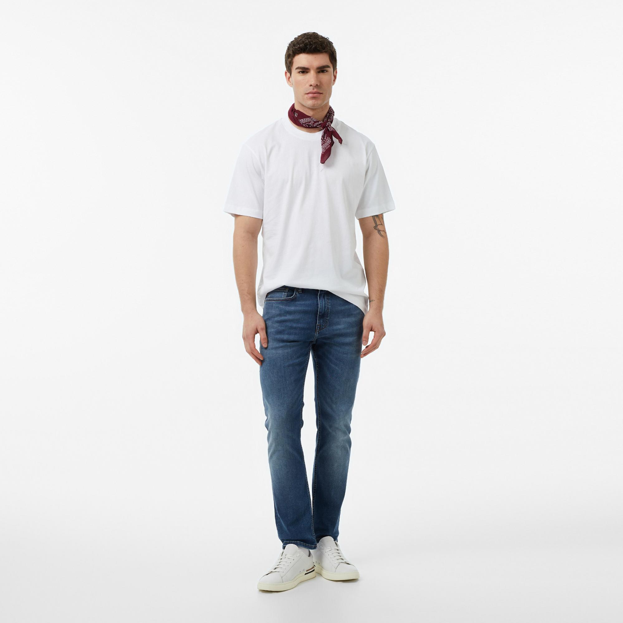 FashFed Basic Unisex Beyaz T-Shirt