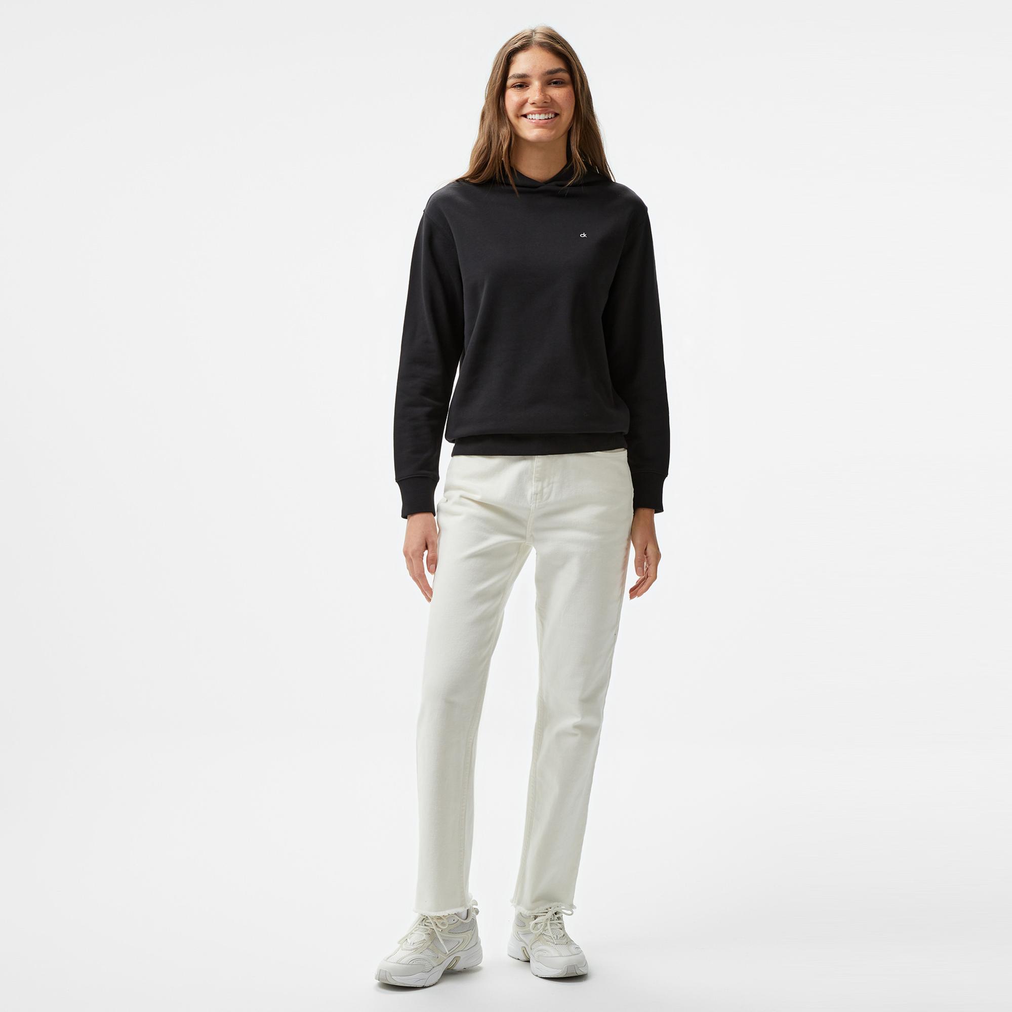 Calvin Klein Emb Graphic Relaxed Kadın Siyah Hoodie