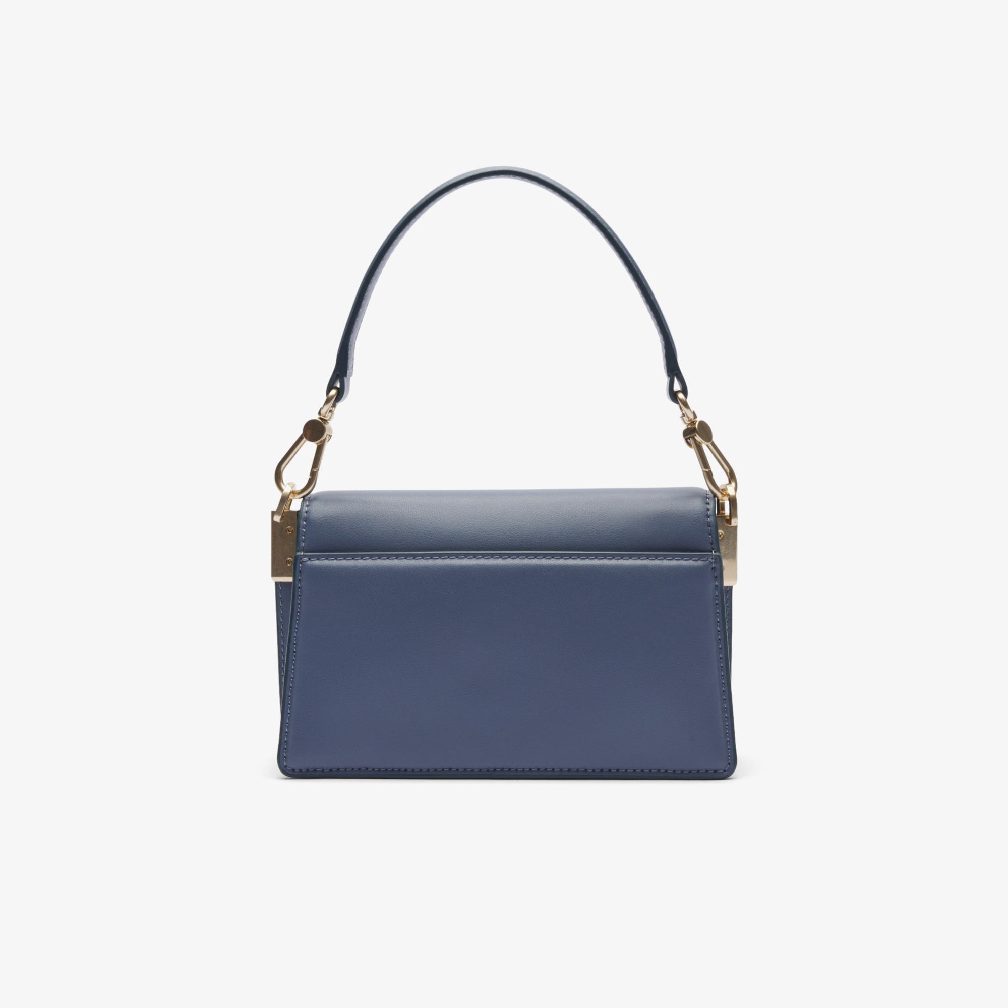 Lacoste Small Tennis Bliss Kadın Deri Mavi Omuz Çantası