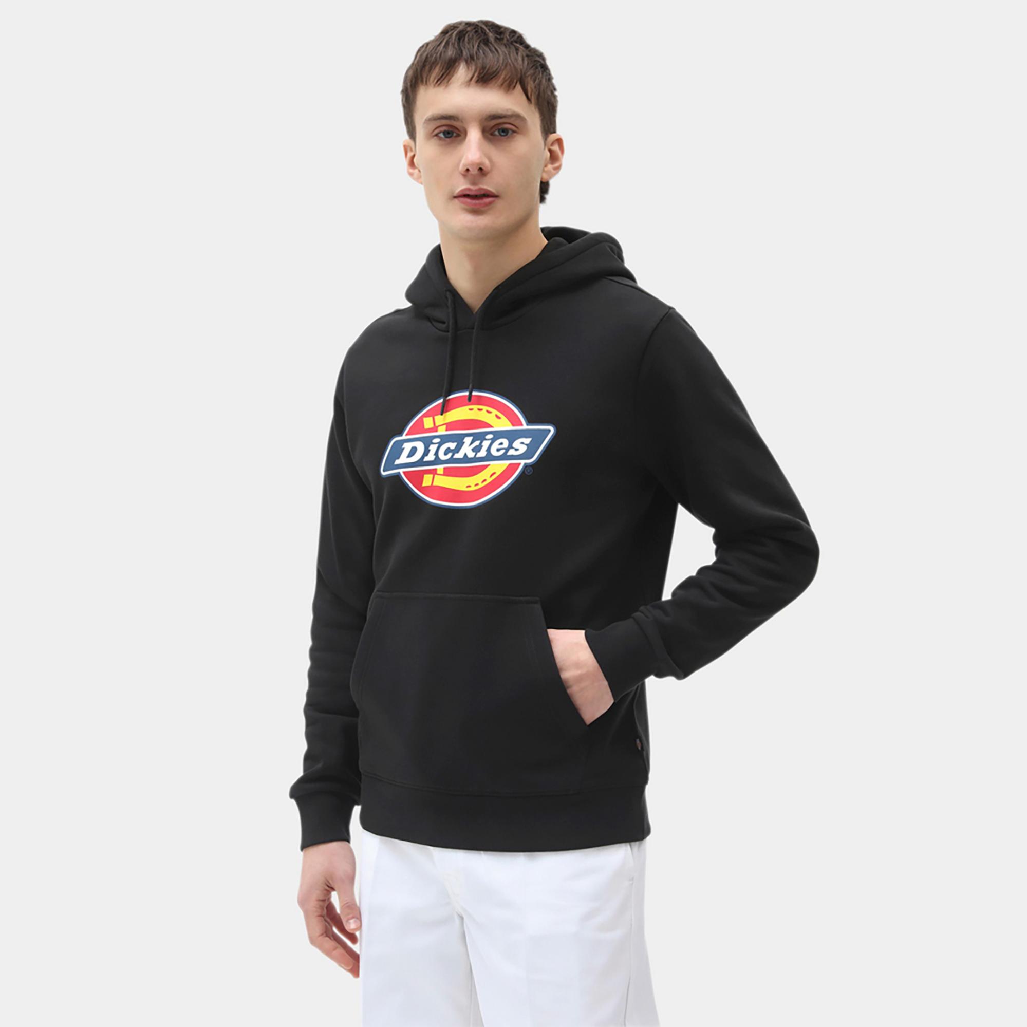 Dickies İcon Logo Erkek Siyah Sweatshirt