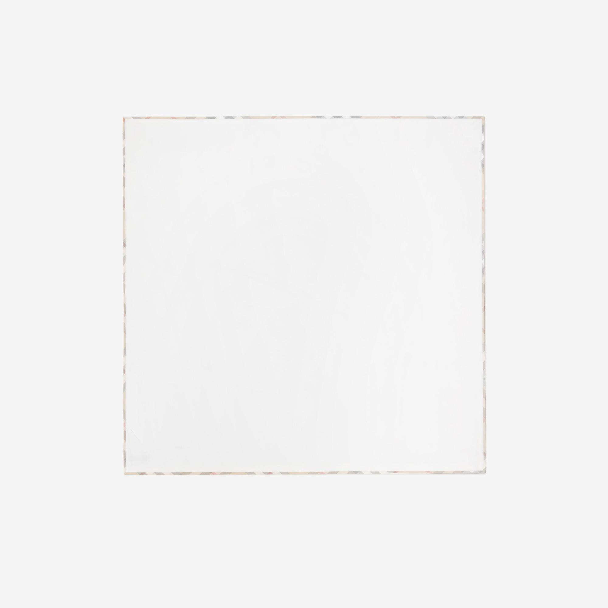 Burberry Pip Cotton Baby Blanket Çocuk Beyaz Battaniye