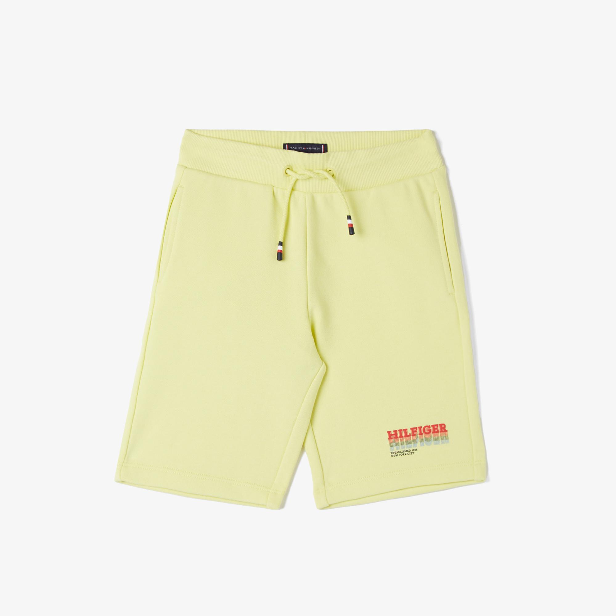 Tommy Hilfiger Fade Erkek Çocuk Sarı Şort