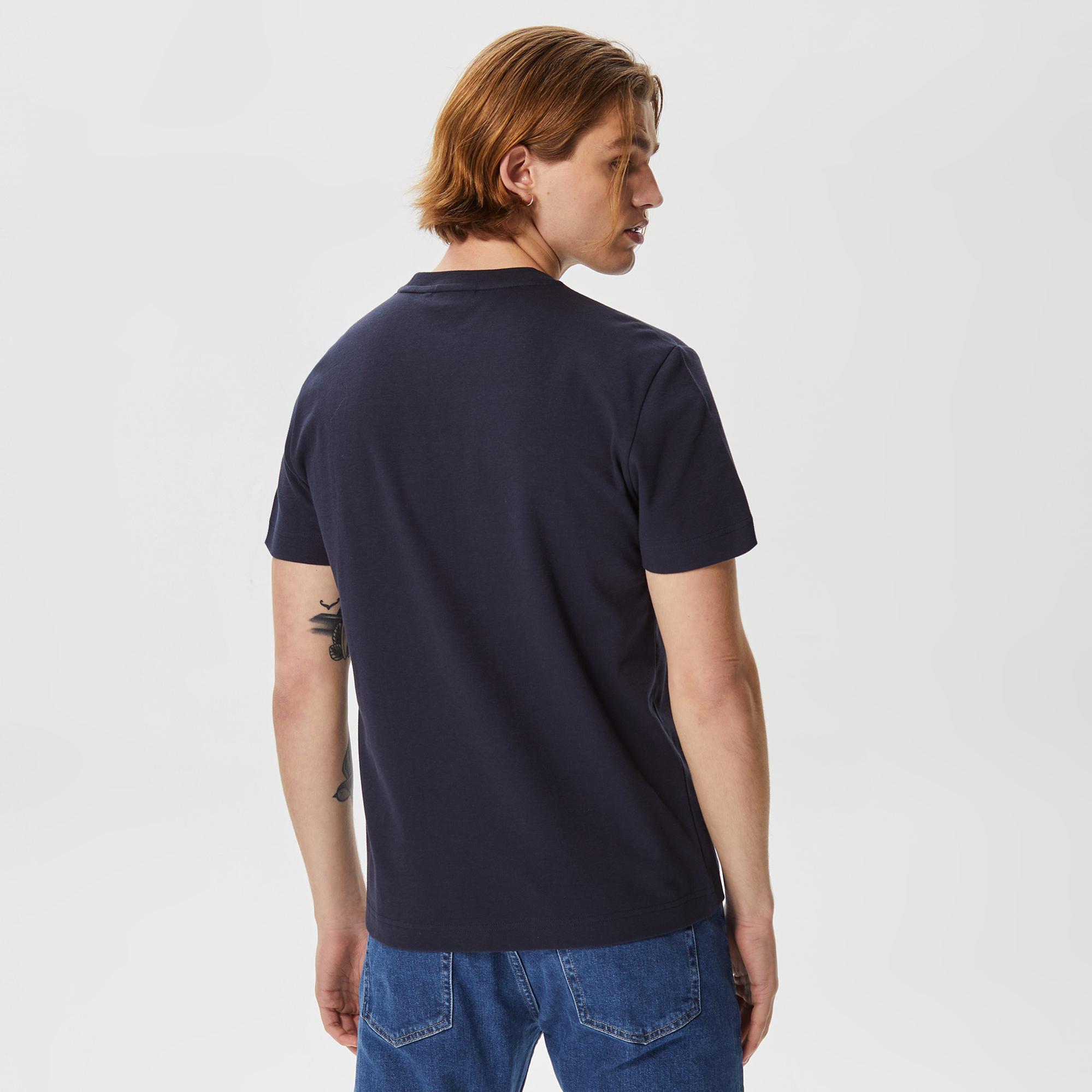 Calvin Klein Micro Logo Interlock Erkek Lacivert T-Shirt