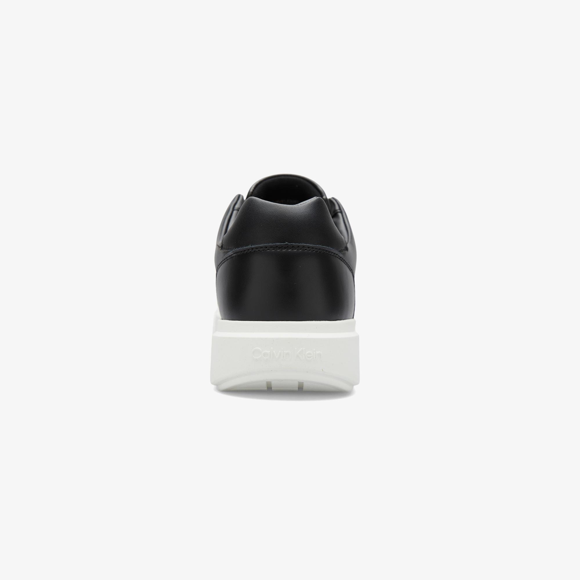 Calvin Klein Chunky Cupsole Hide Lace Up Erkek Siyah Sneaker