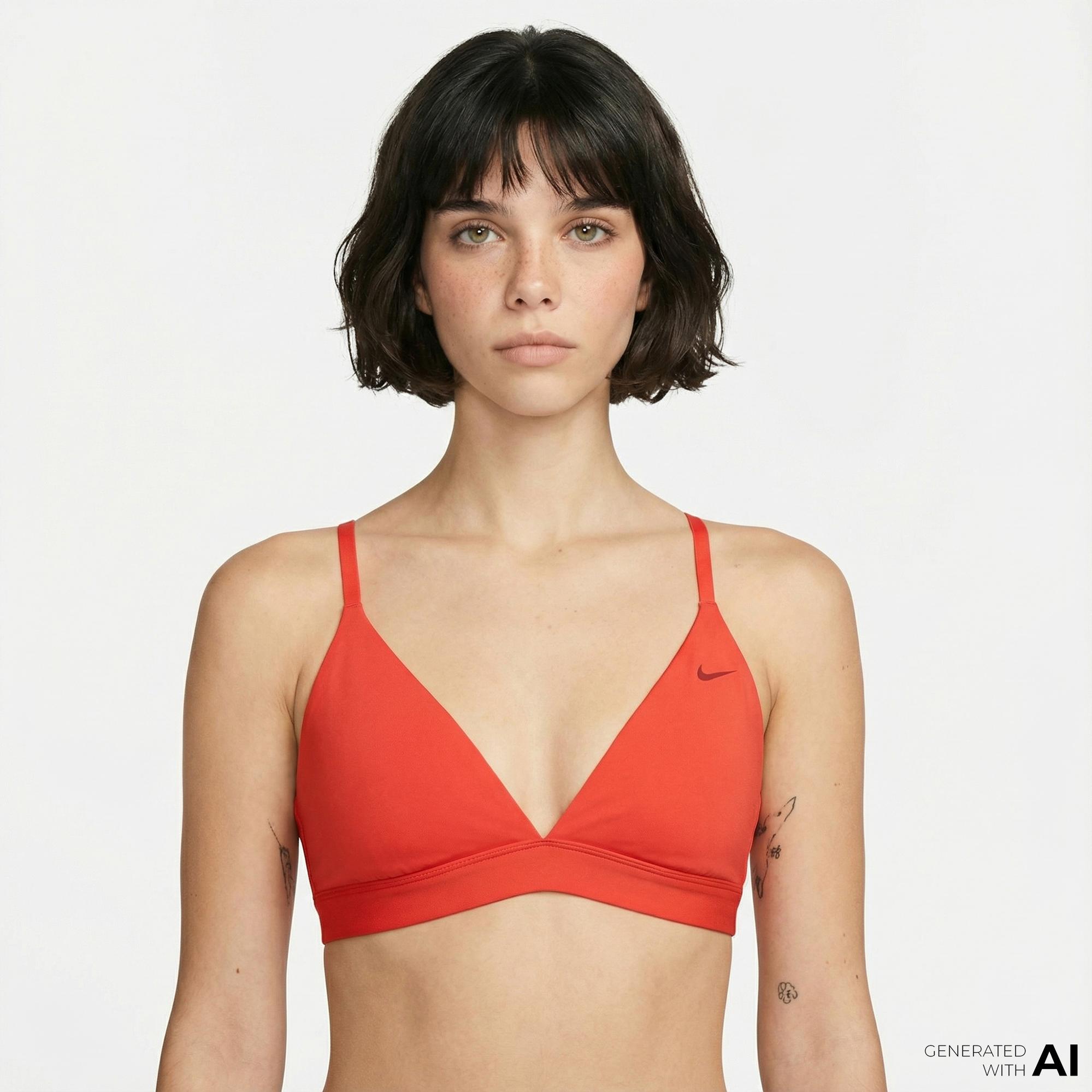 Nike Dri-Fit Form Kadın Kırmızı Bra