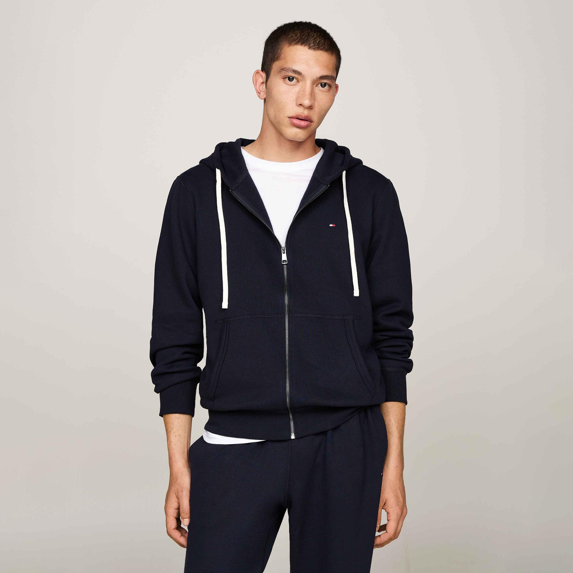 Tommy Hilfiger Erkek Lacivert Hoodie