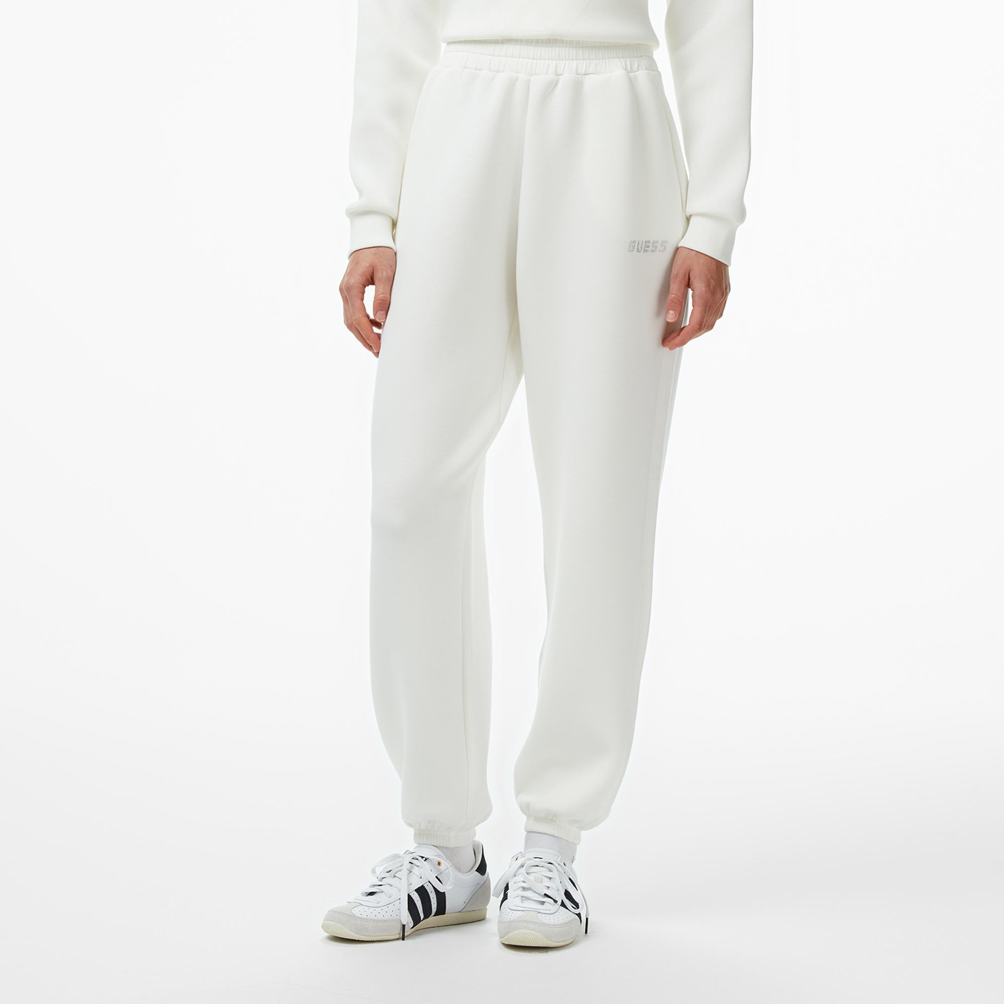 Guess Cecilia Scuba Kadın Beyaz Eşofman Altı