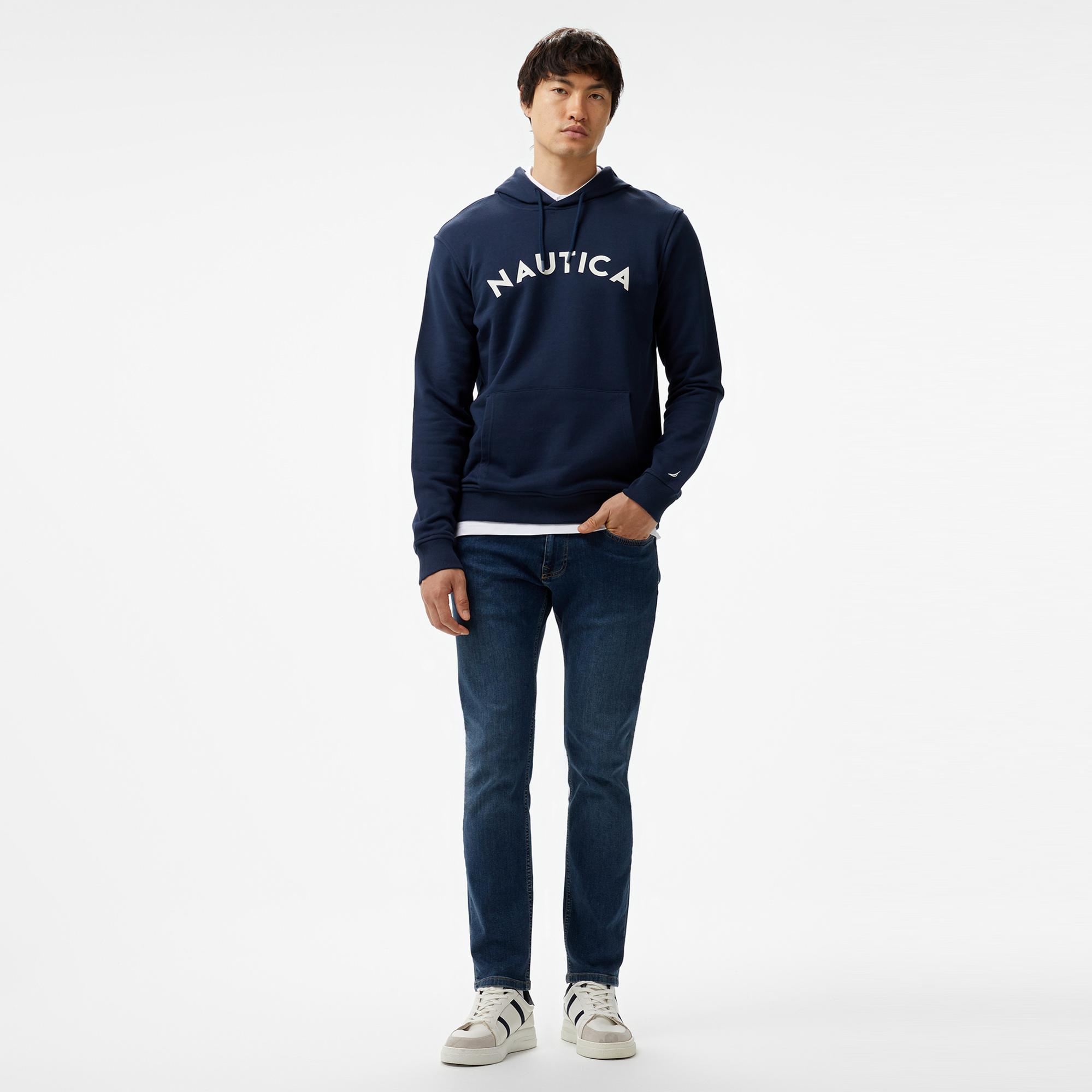 Nautica Erkek Lacivert Standart Fit Sweatshirt