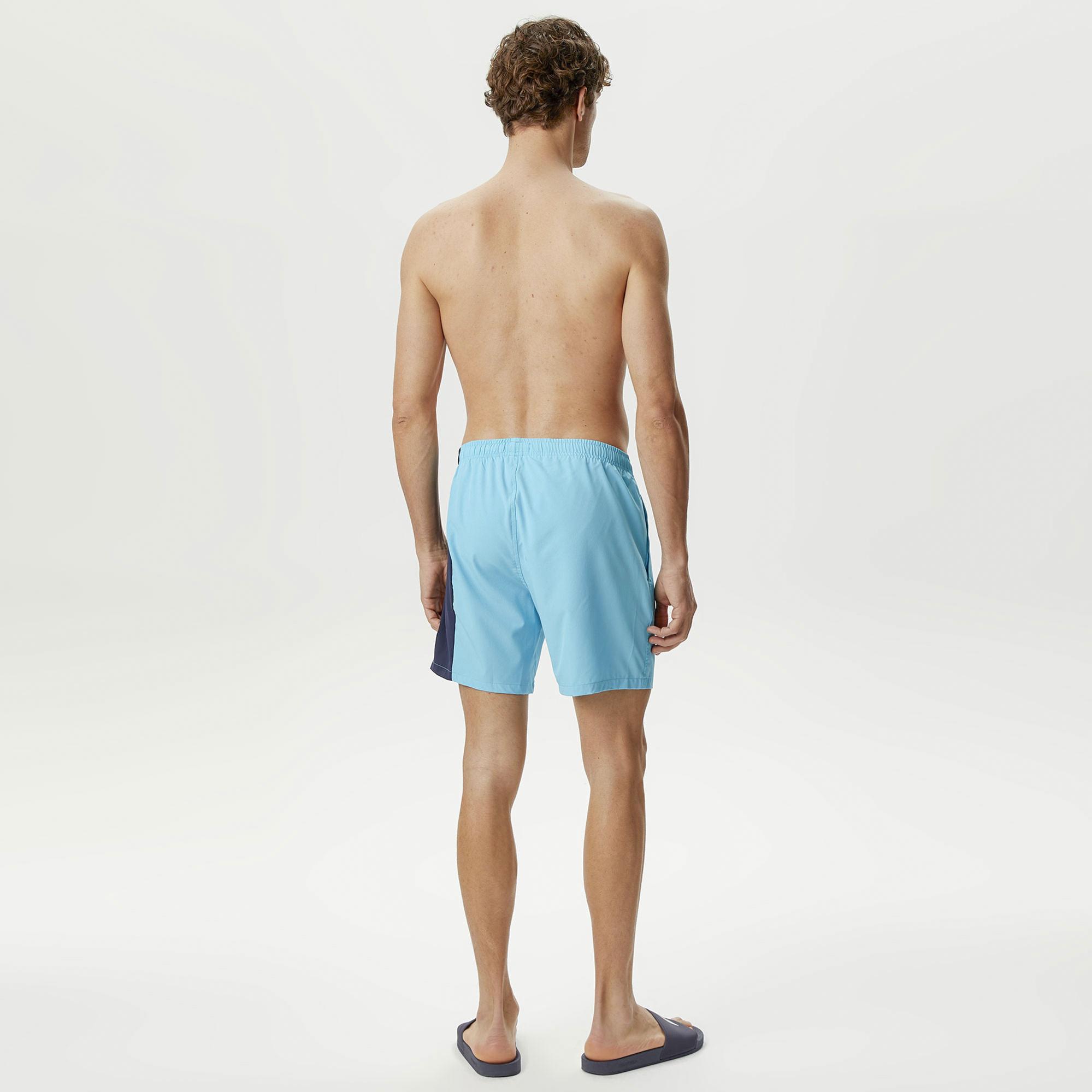 Nautica Erkek Mavi Baskılı Deniz Şortu