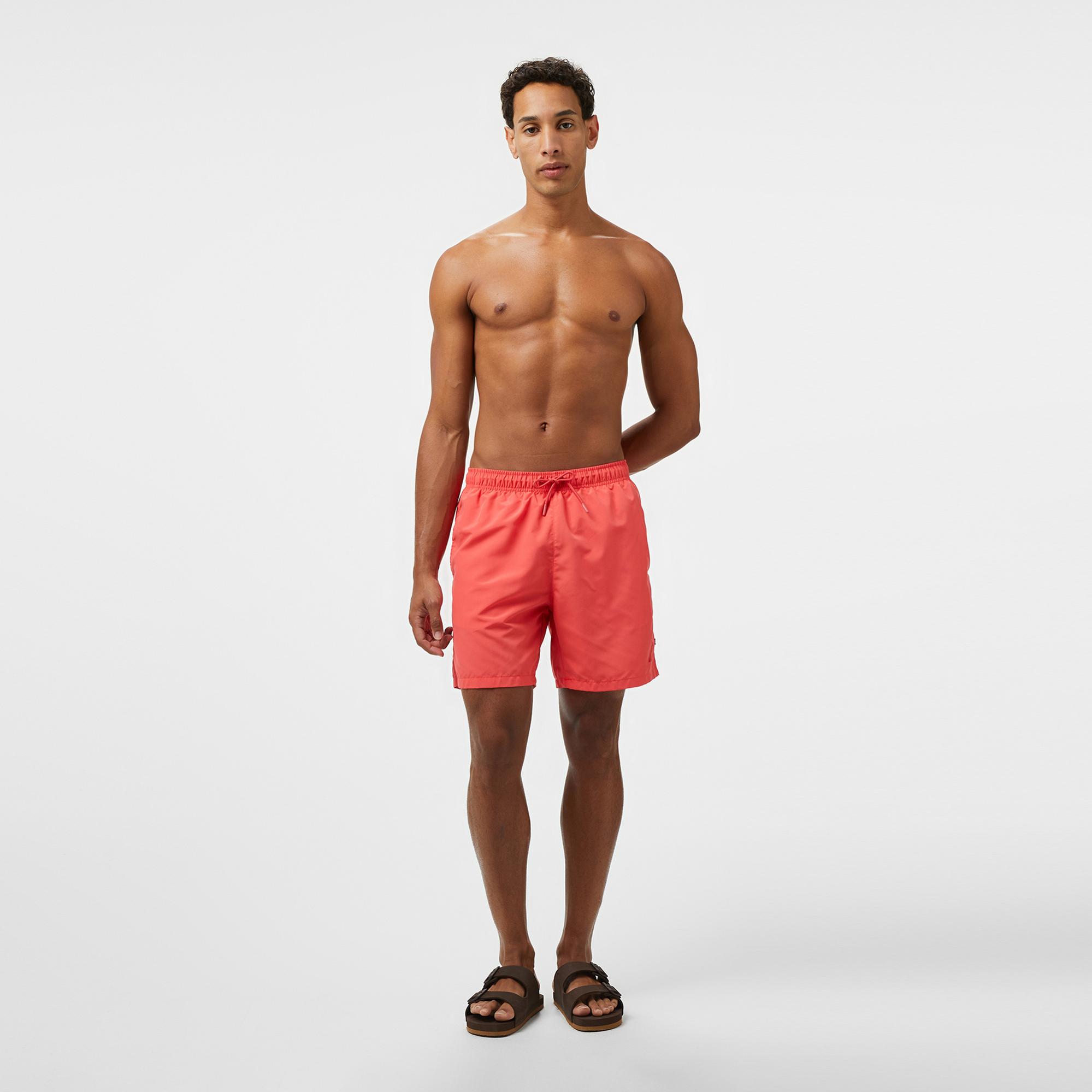 Nautica Erkek Kırmızı Regular Fit Suda Renk Değiştiren Deniz Şortu