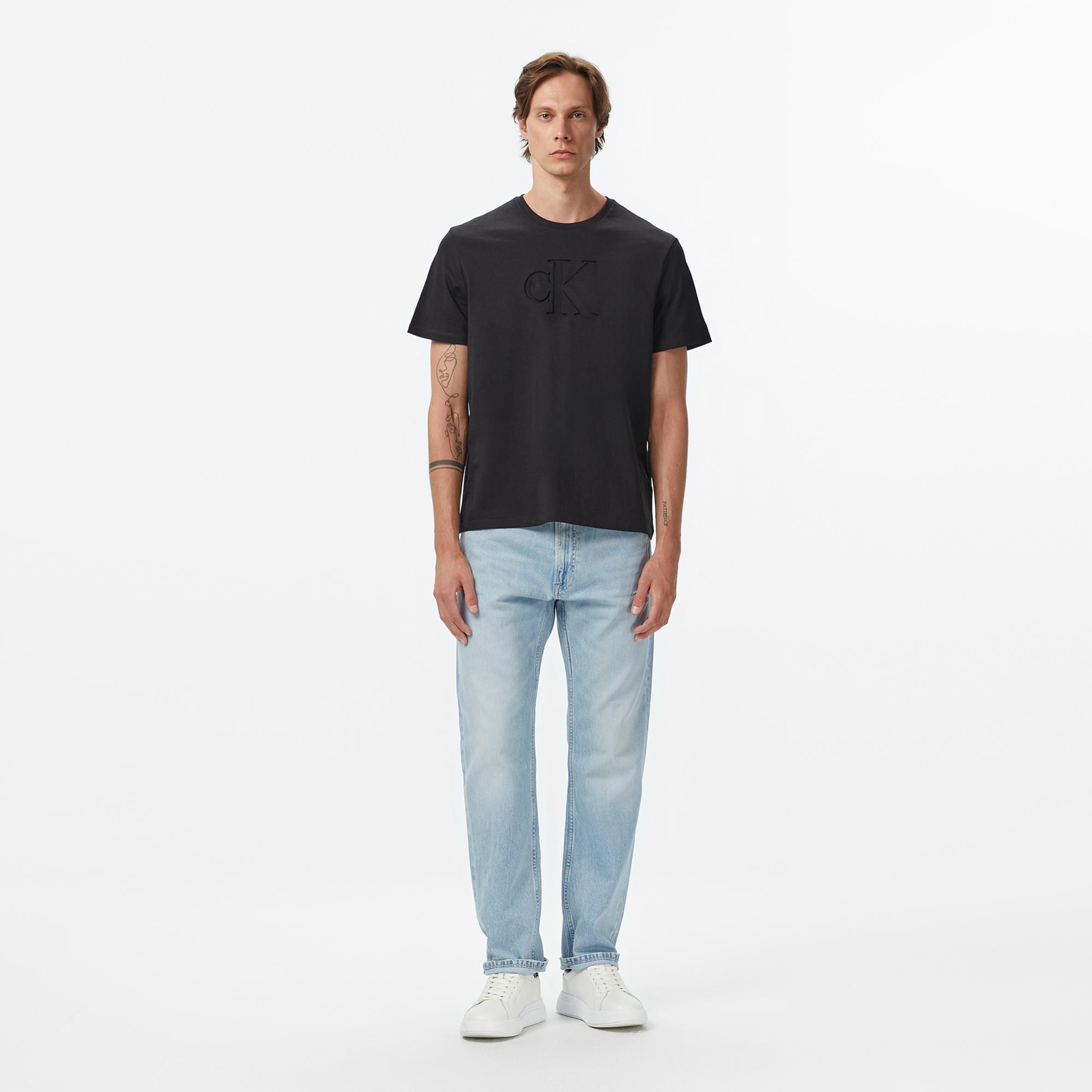 Calvin Klein Deboss Mono Graphic Erkek Siyah T-Shirt