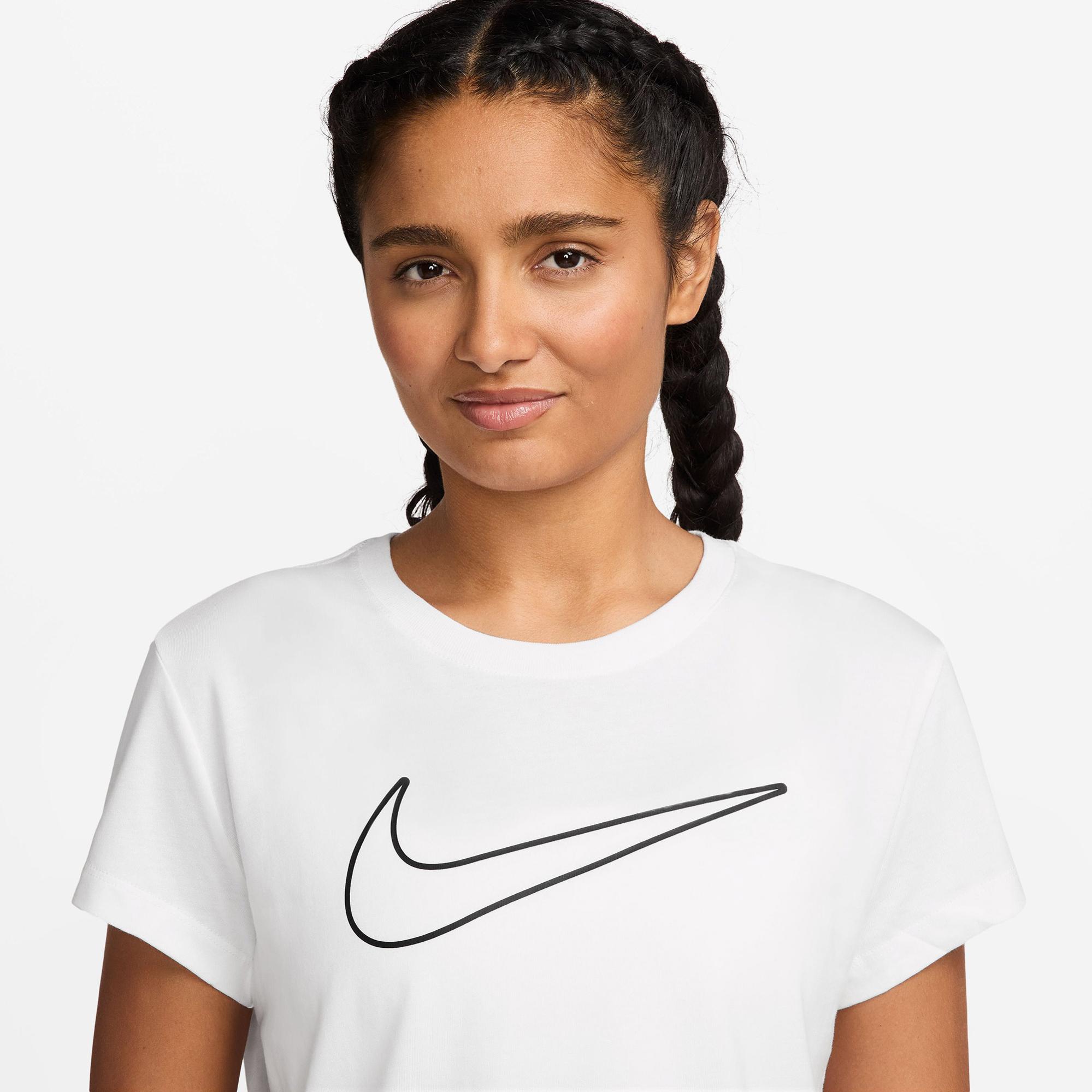 Nike Sportswear Club Kadın Beyaz T-Shirt