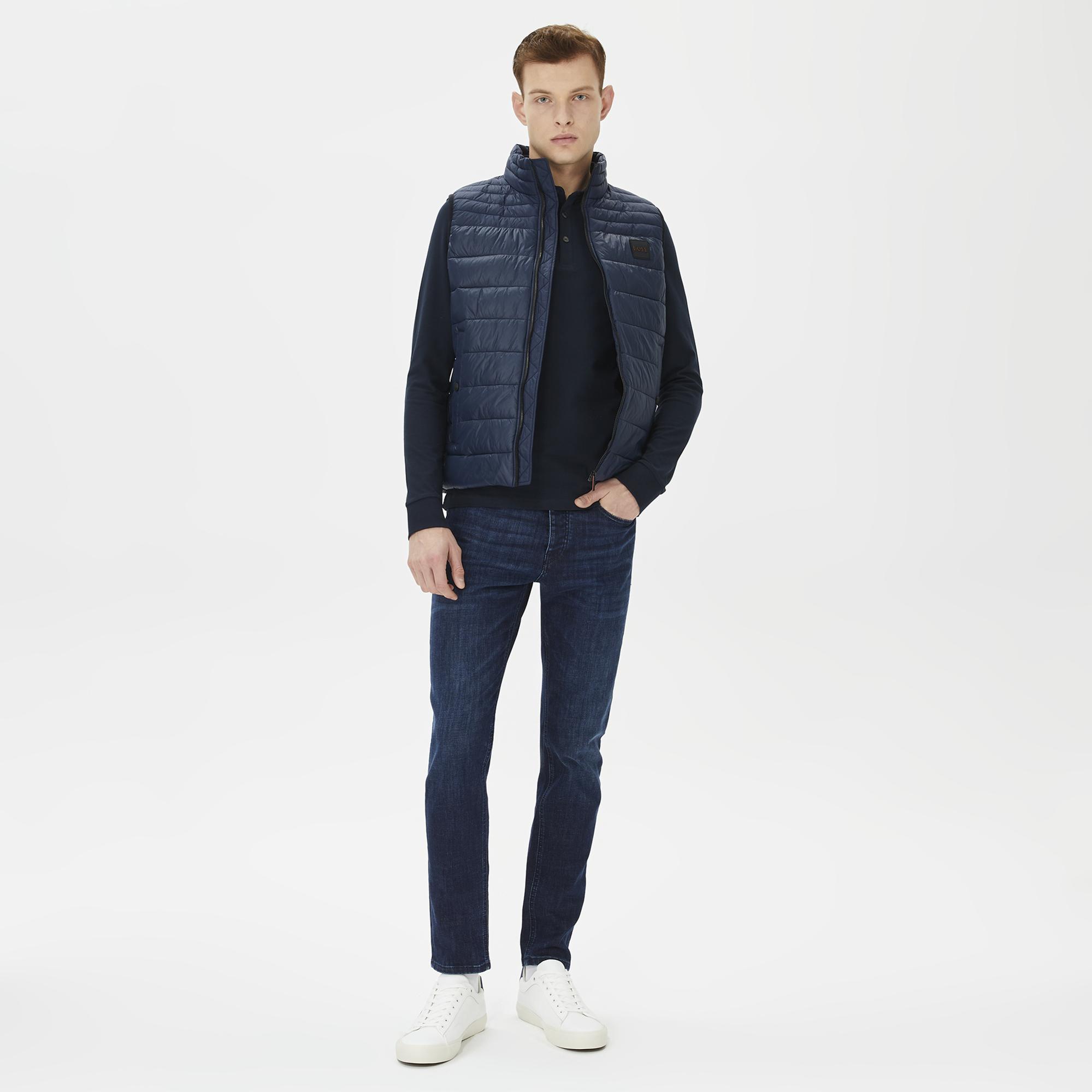 Boss Erkek Lacivert Yelek